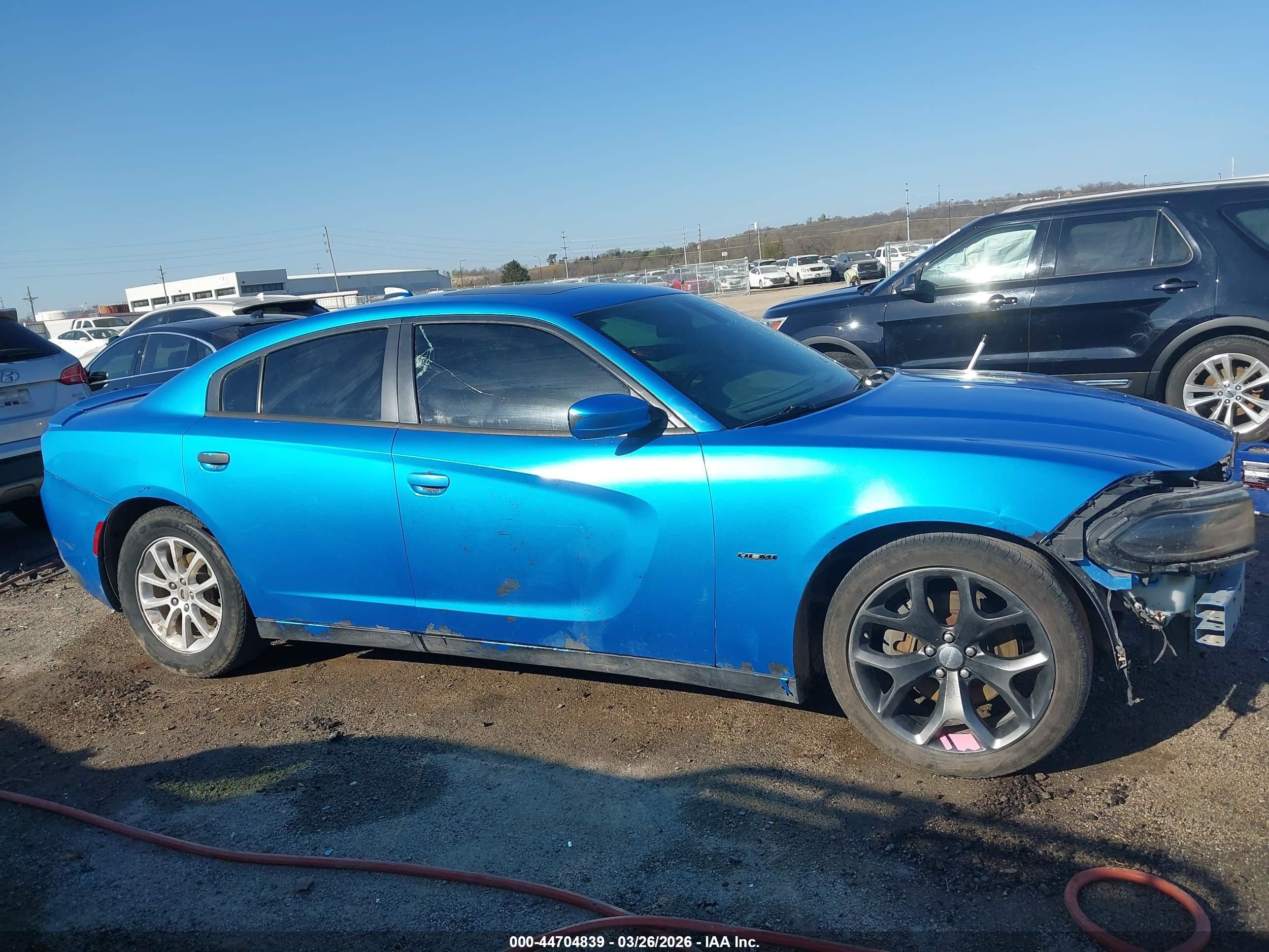 2015 Dodge Charger R/t Синий vin: 2C3CDXCT6FH915556