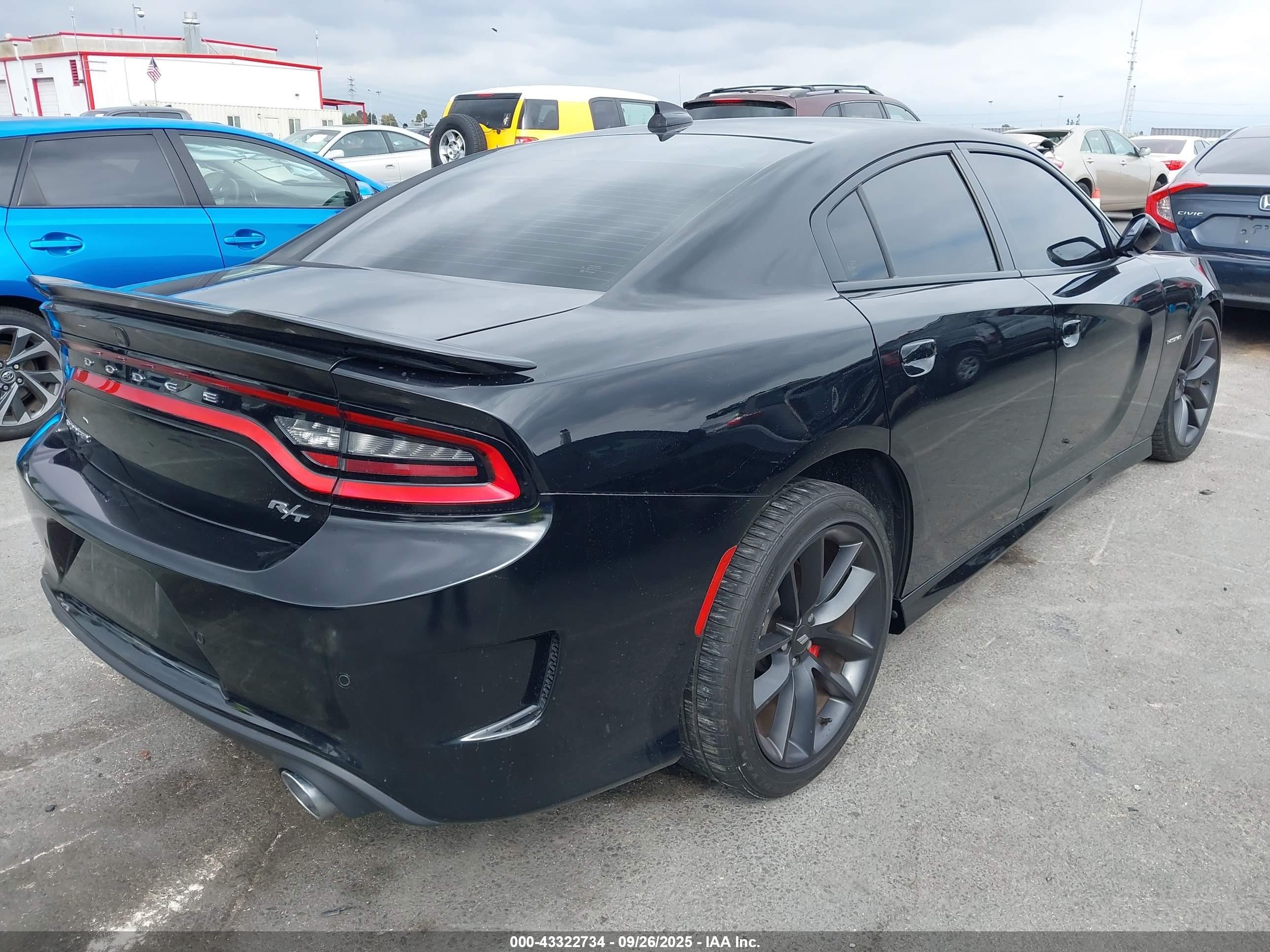 2021 Dodge Charger R/t Rwd Black vin: 2C3CDXCT6MH619949