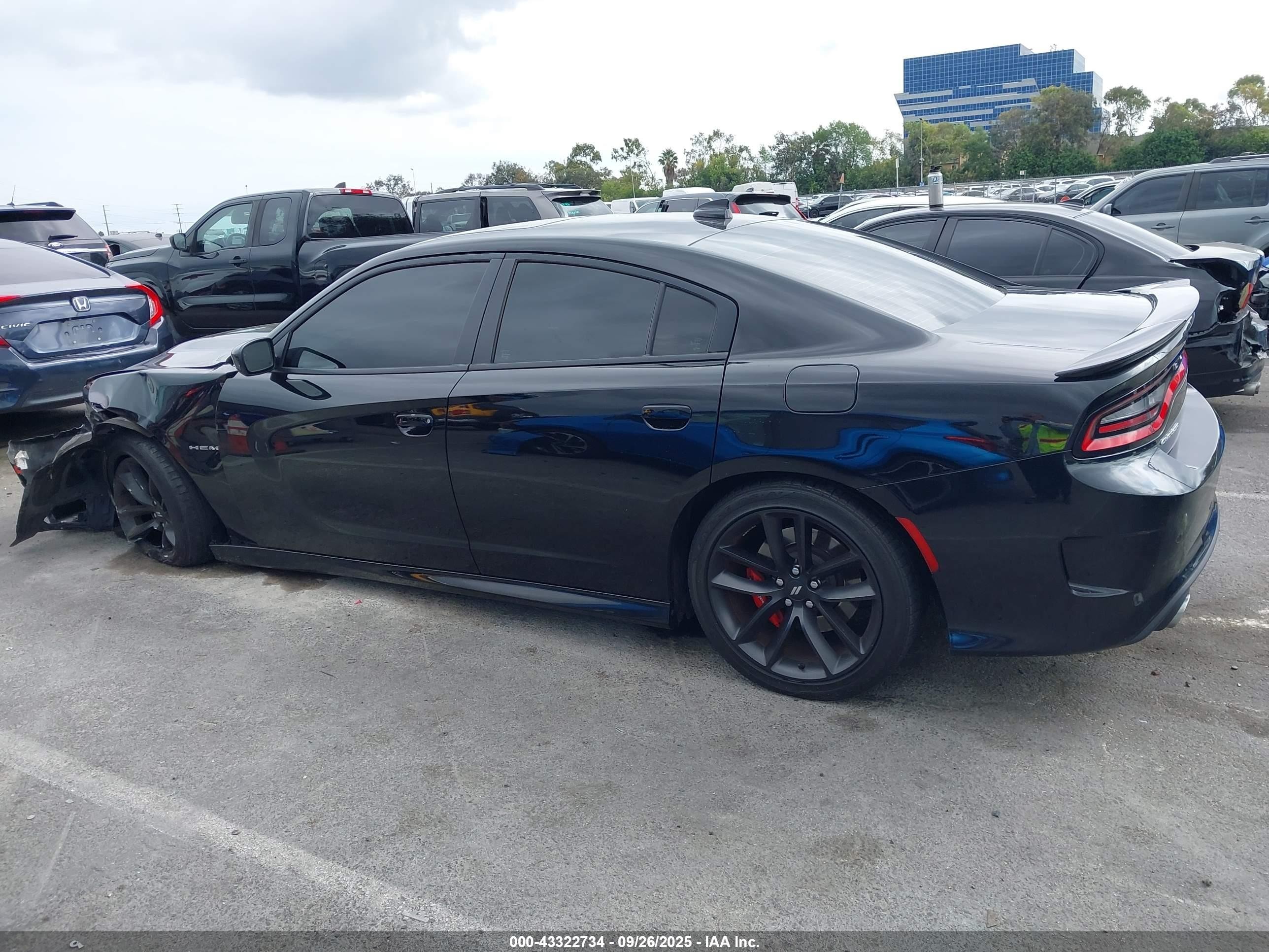 2021 Dodge Charger R/t Rwd Black vin: 2C3CDXCT6MH619949