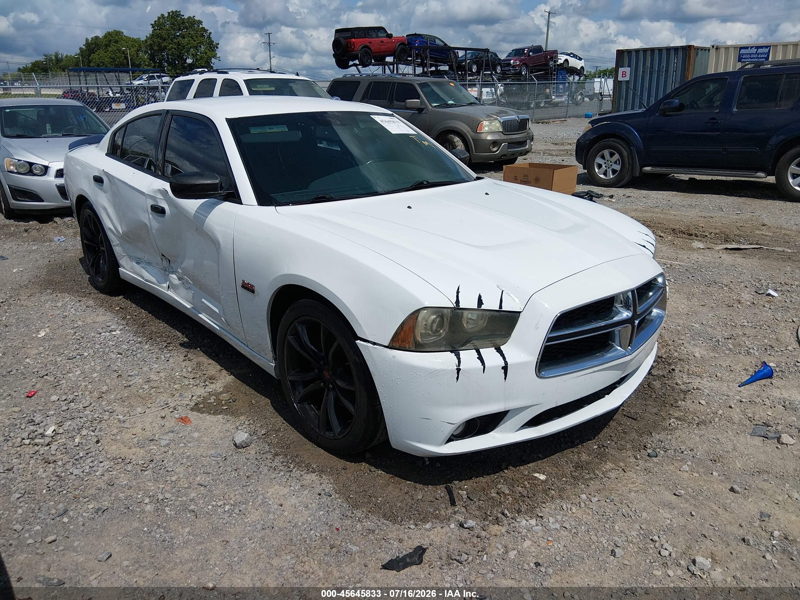 2012 Dodge Charger R/t White vin: 2C3CDXCT7CH300445