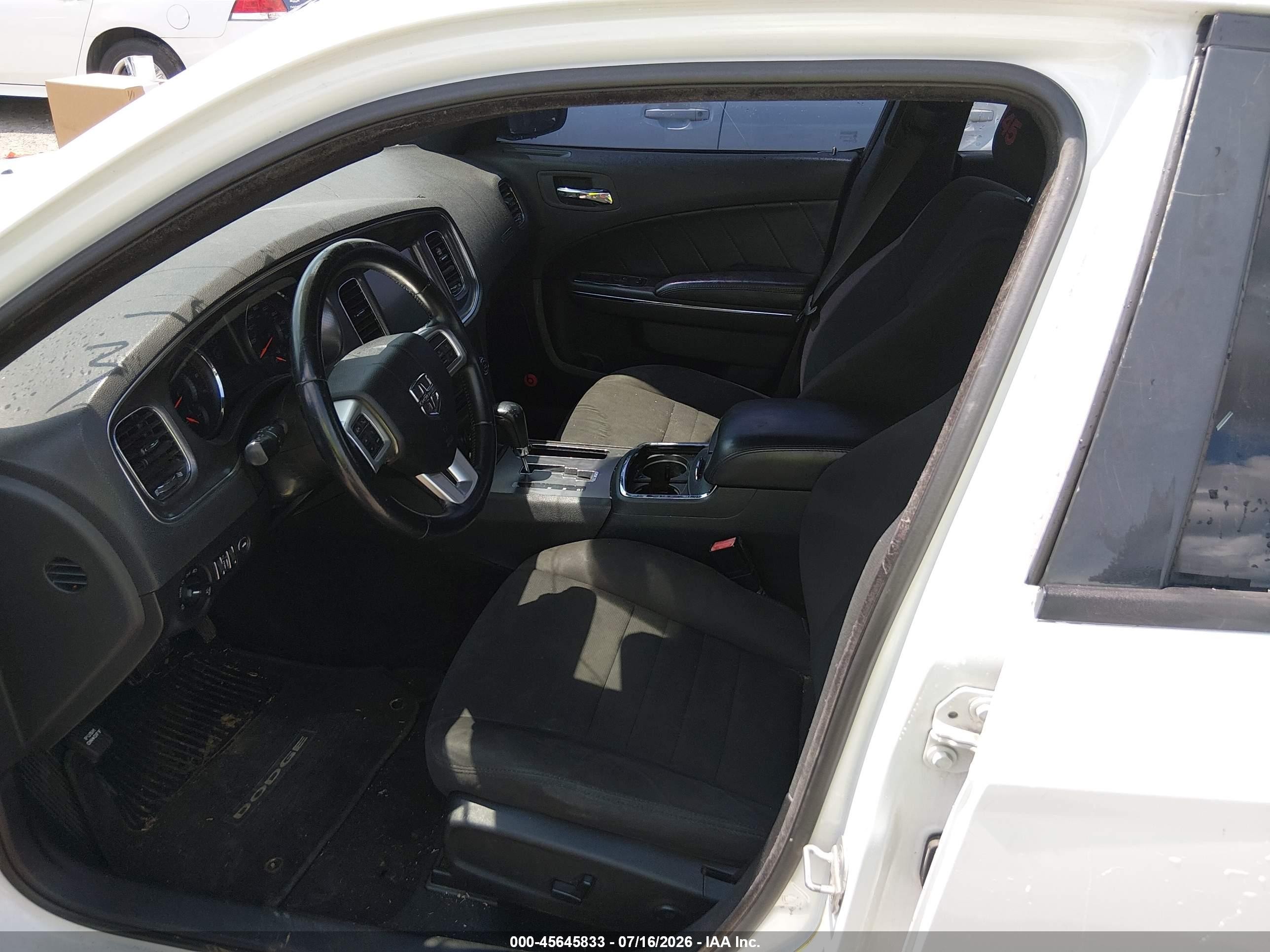 2012 Dodge Charger R/t White vin: 2C3CDXCT7CH300445