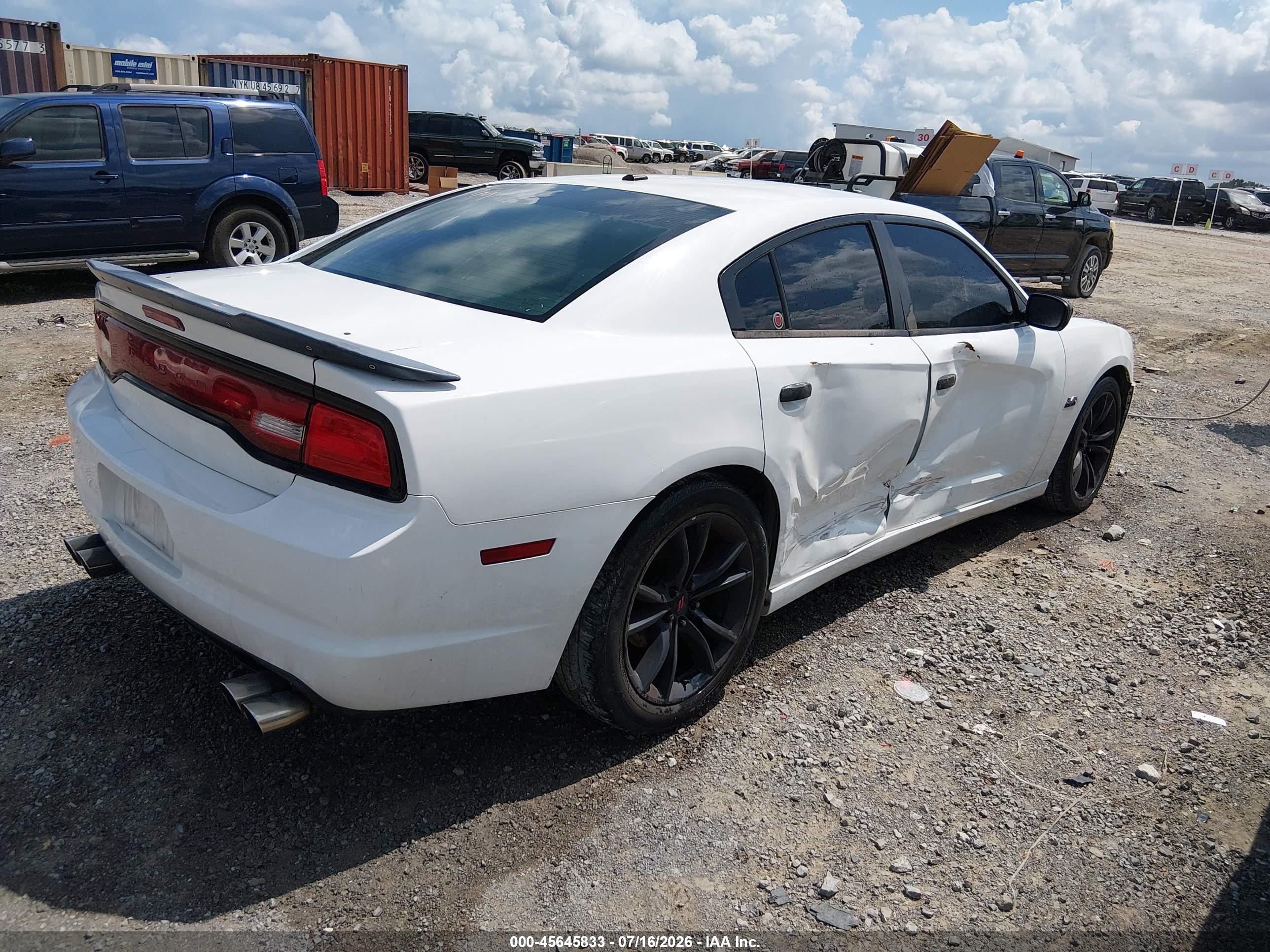 2012 Dodge Charger R/t White vin: 2C3CDXCT7CH300445