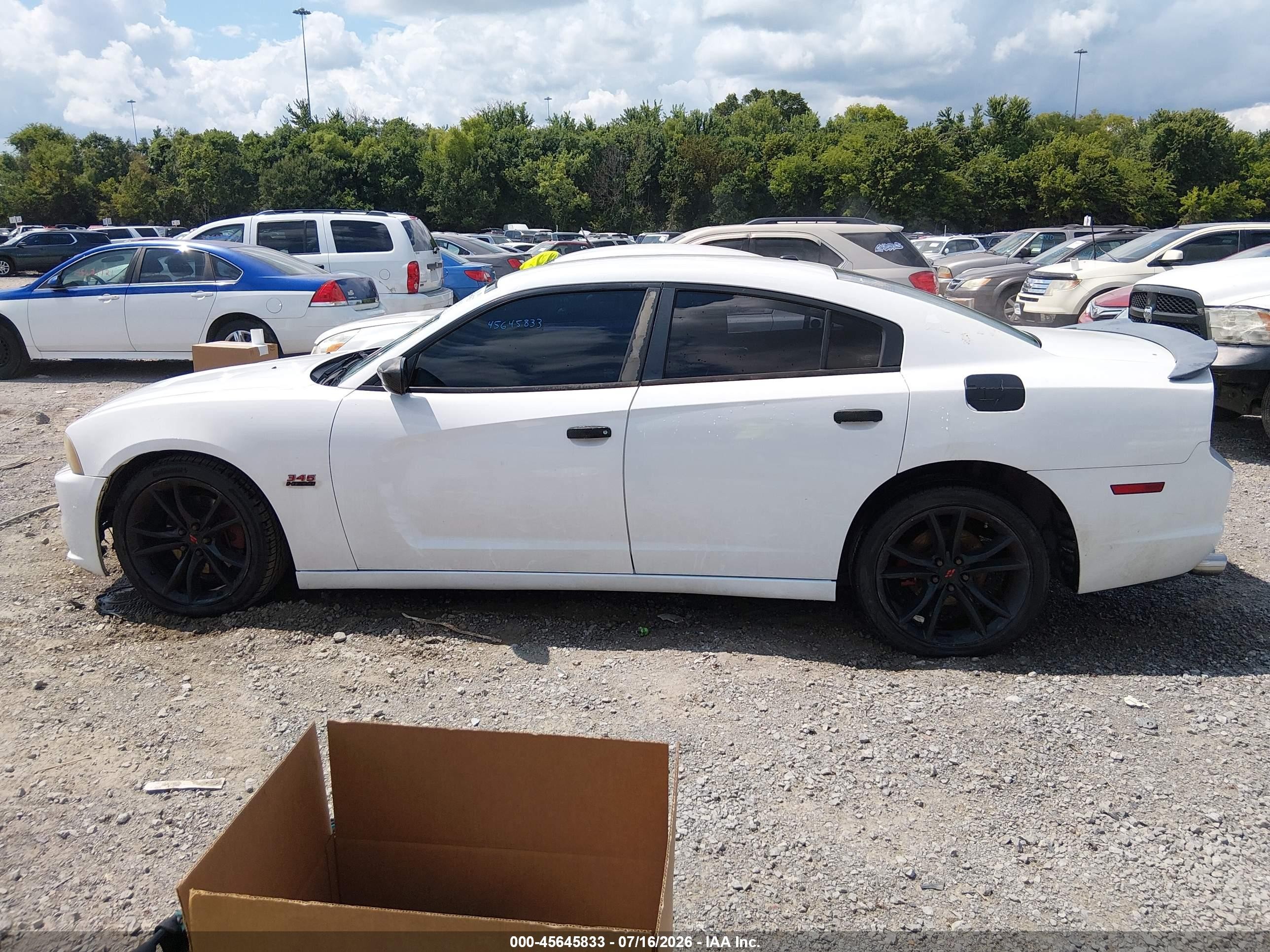 2012 Dodge Charger R/t White vin: 2C3CDXCT7CH300445