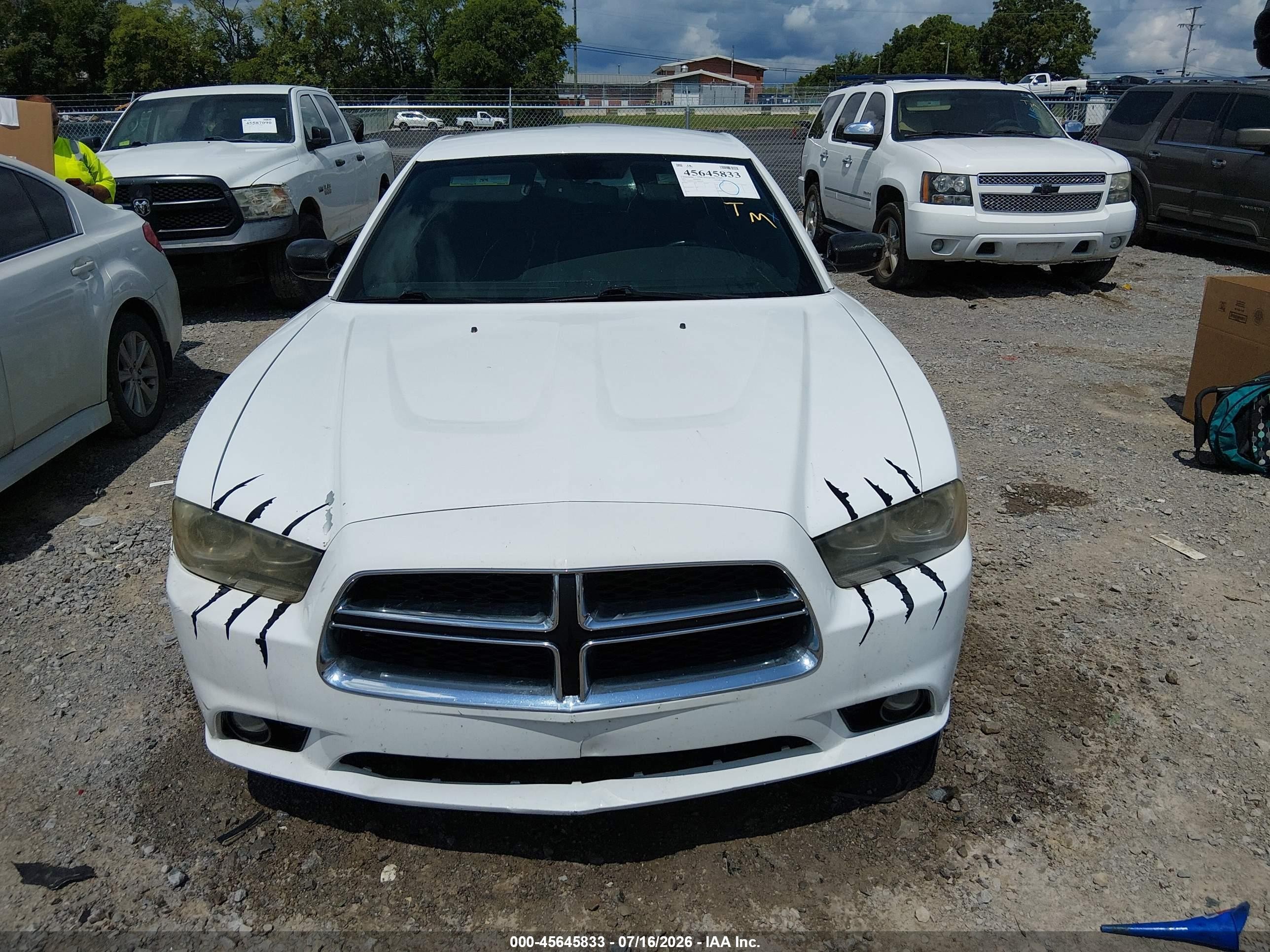 2012 Dodge Charger R/t White vin: 2C3CDXCT7CH300445