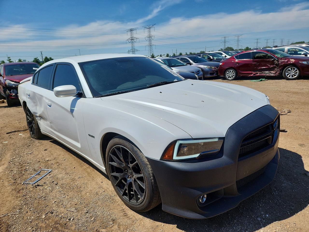 2013 Dodge Charger R/t White vin: 2C3CDXCT7DH583091