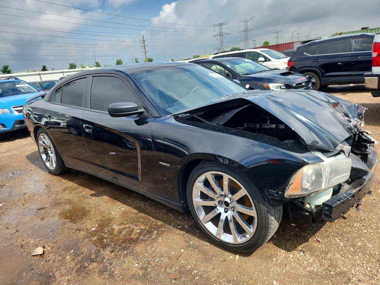 2013 Dodge Charger R Black vin: 2C3CDXCT7DH652426