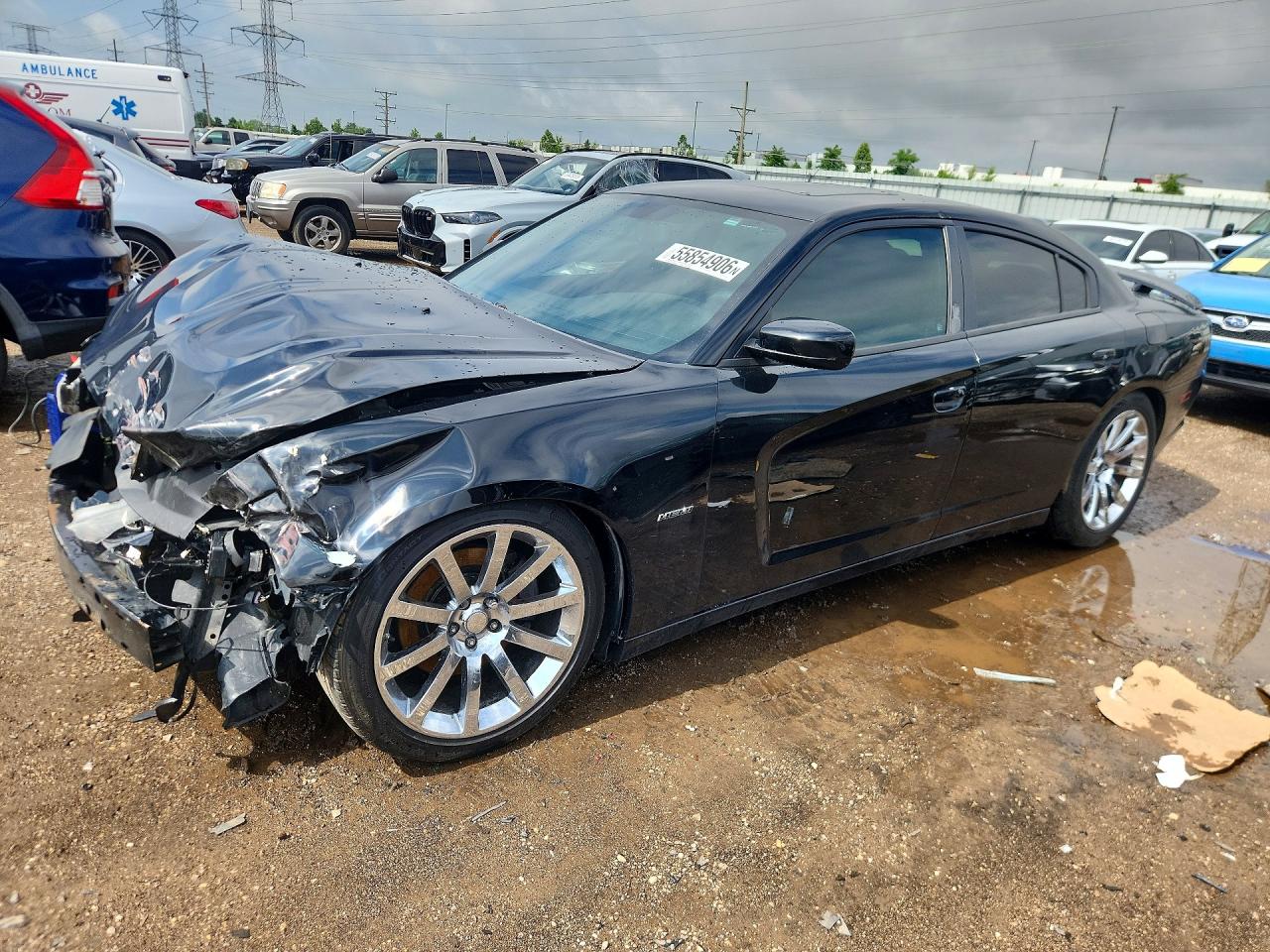 2013 Dodge Charger R Black vin: 2C3CDXCT7DH652426