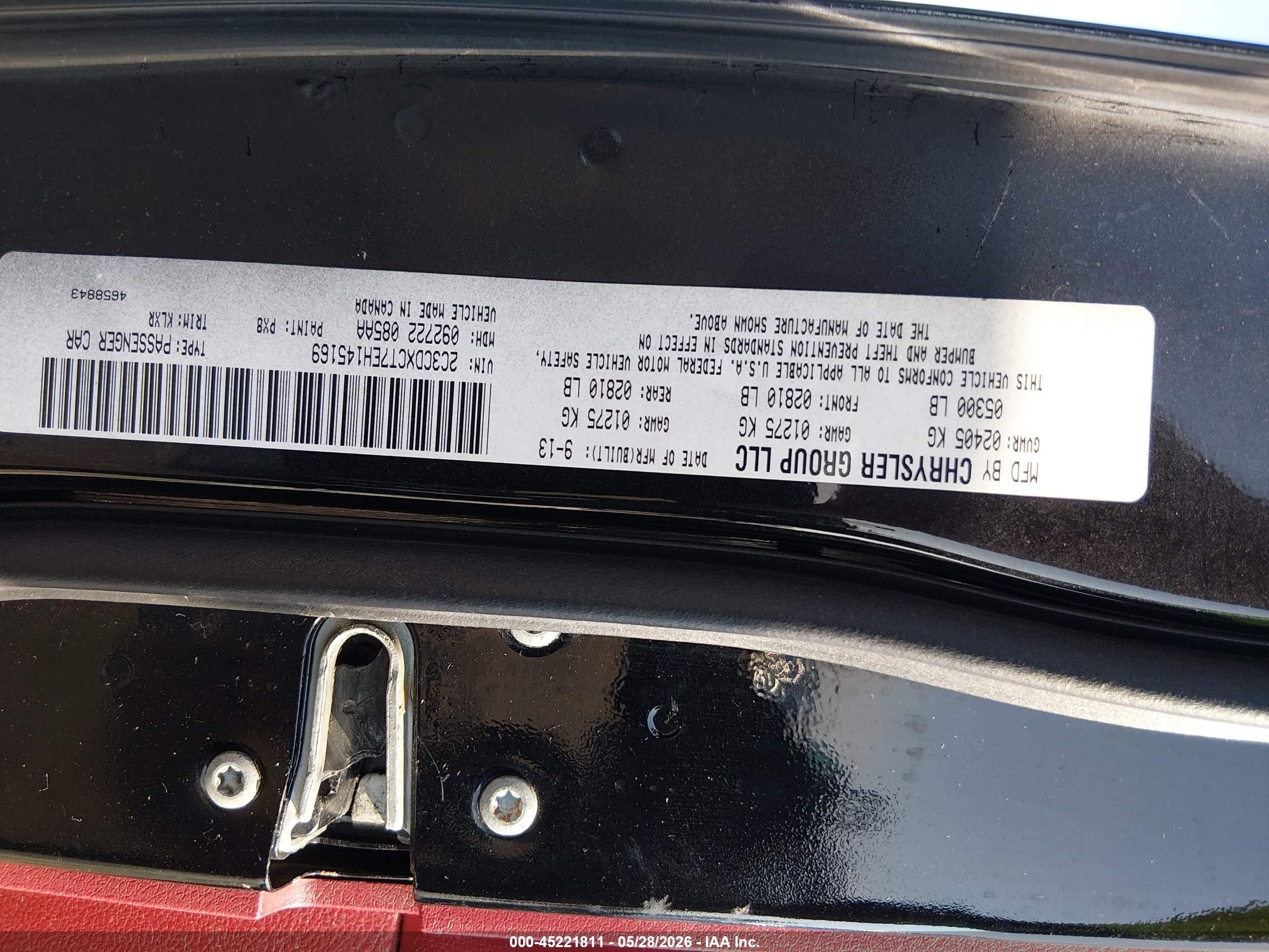 2014 Dodge Charger Road/track Black vin: 2C3CDXCT7EH145169