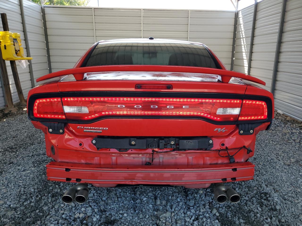 2014 Dodge Charger R/t Red vin: 2C3CDXCT7EH202258 Damage: Rear Bumper, Missing, Replacement Required