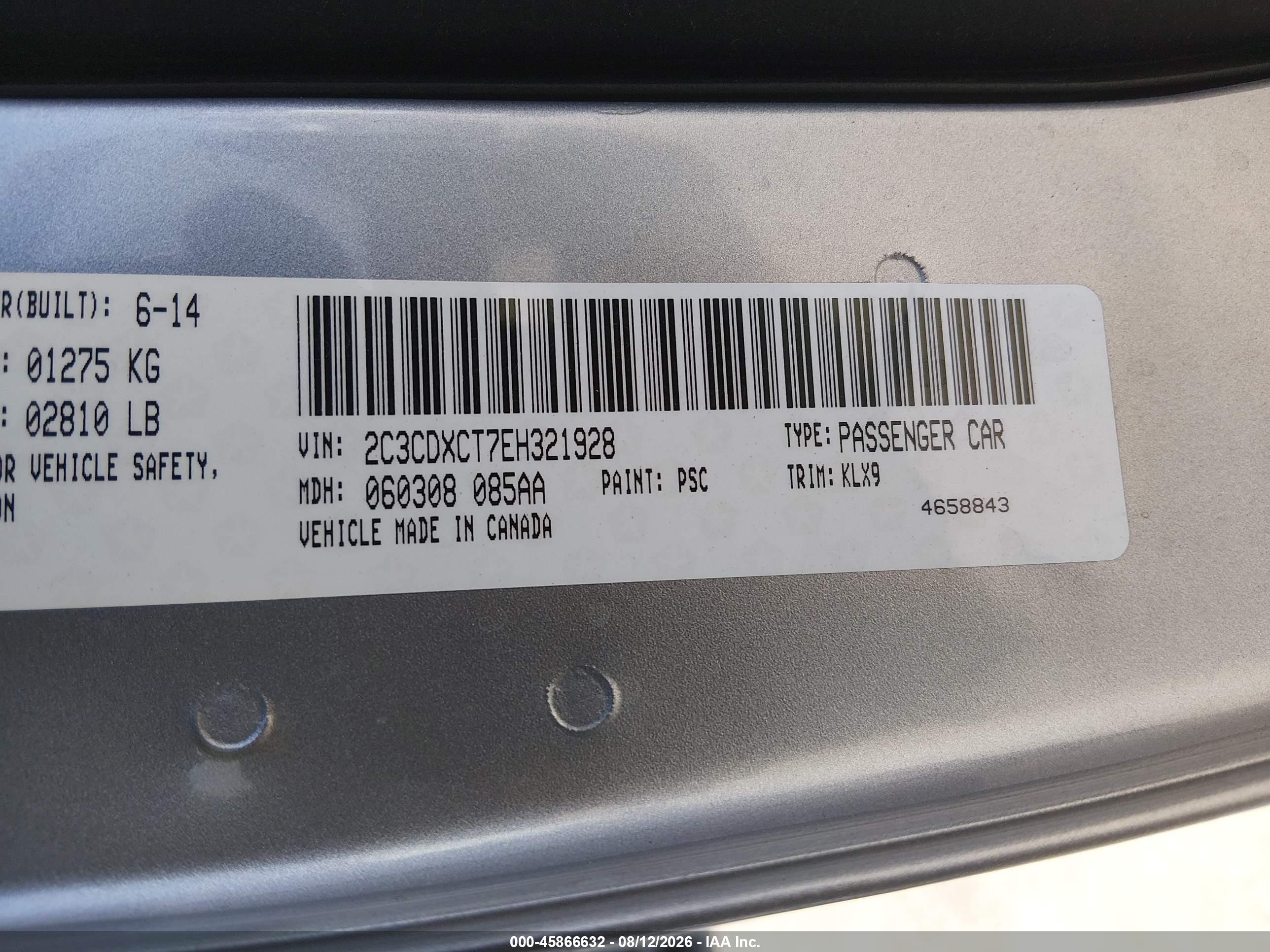 2014 Dodge Charger Road/track Серебряный vin: 2C3CDXCT7EH321928