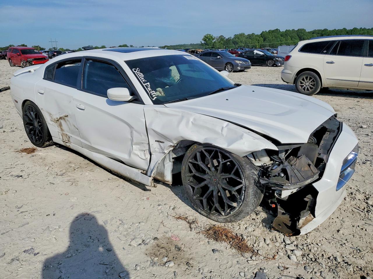 2014 Dodge Charger R White vin: 2C3CDXCT7EH368912