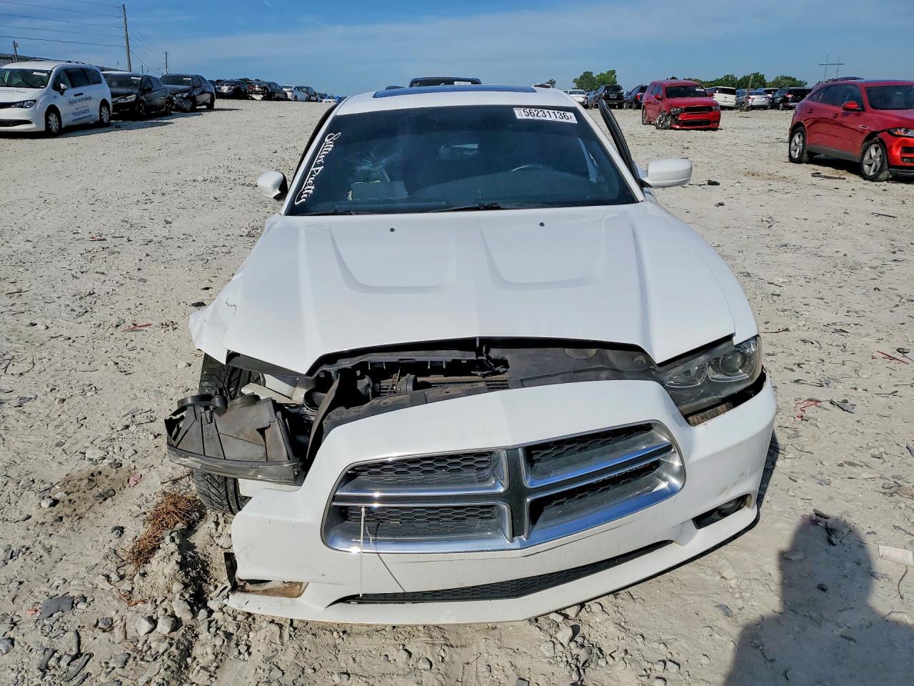 2014 Dodge Charger R White vin: 2C3CDXCT7EH368912