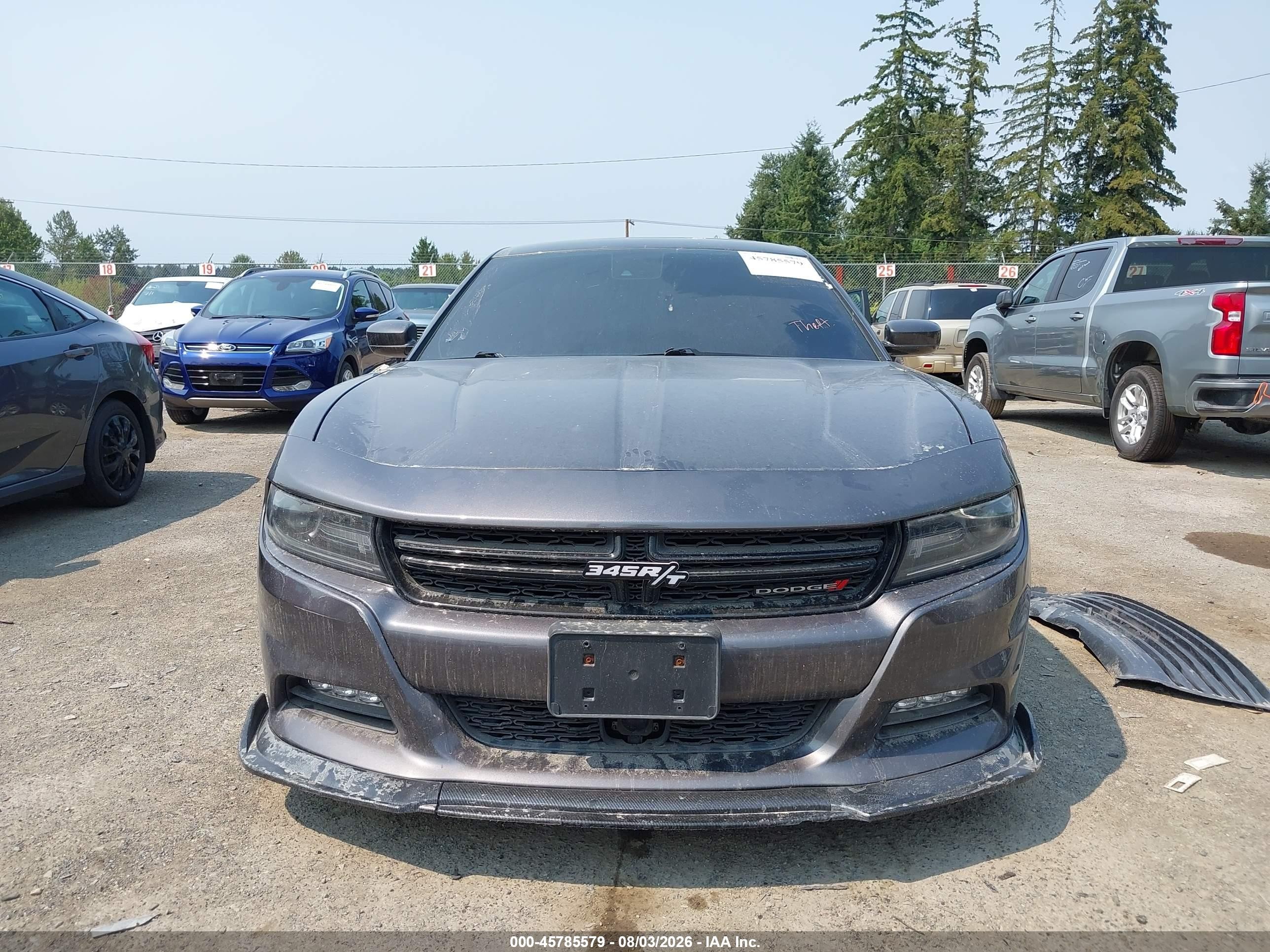 2015 Dodge Charger R/t Серый vin: 2C3CDXCT7FH826692