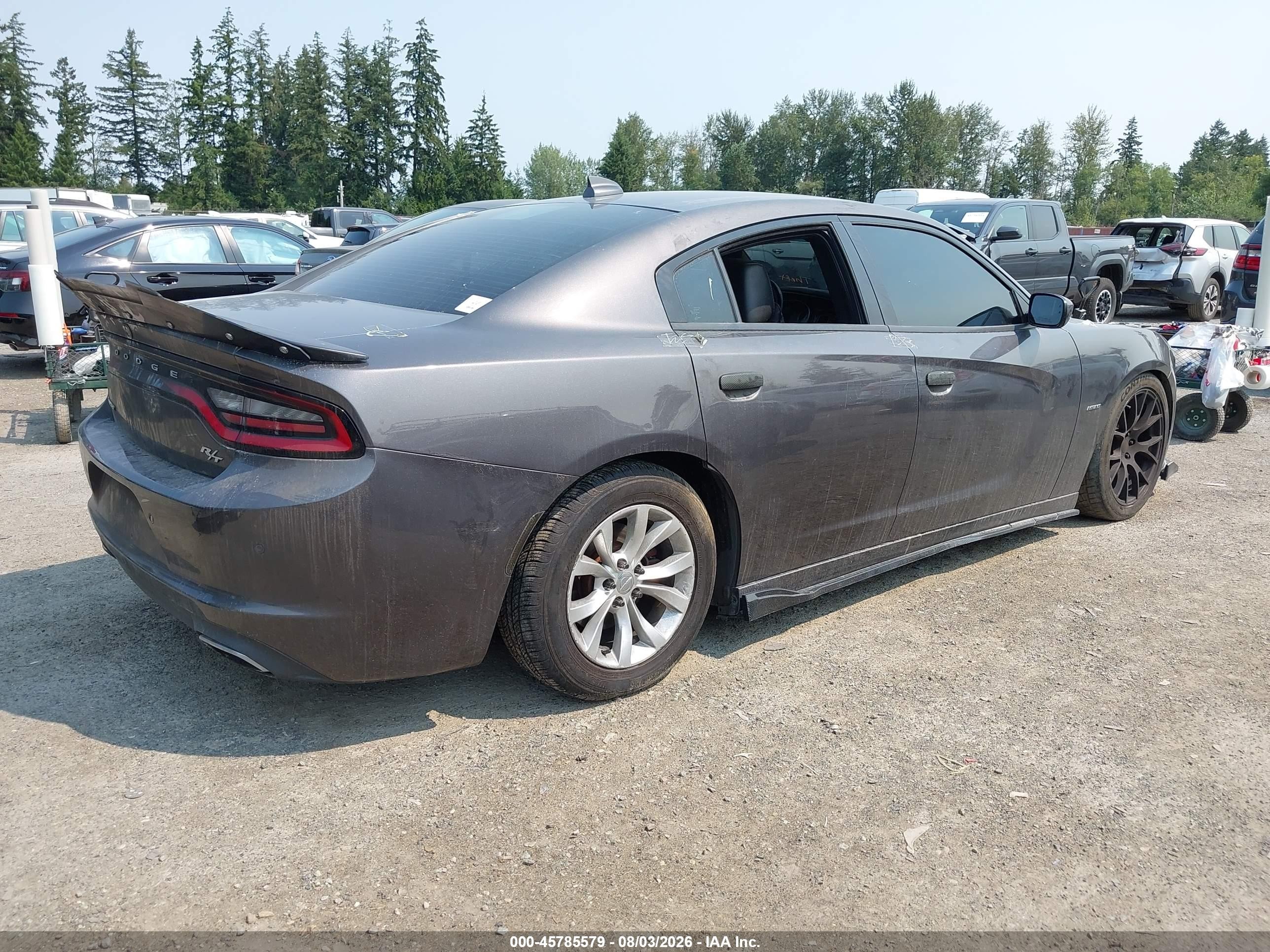 2015 Dodge Charger R/t Серый vin: 2C3CDXCT7FH826692