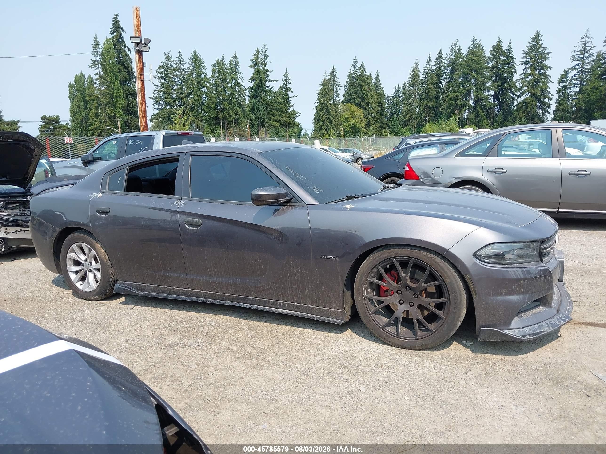 2015 Dodge Charger R/t Серый vin: 2C3CDXCT7FH826692