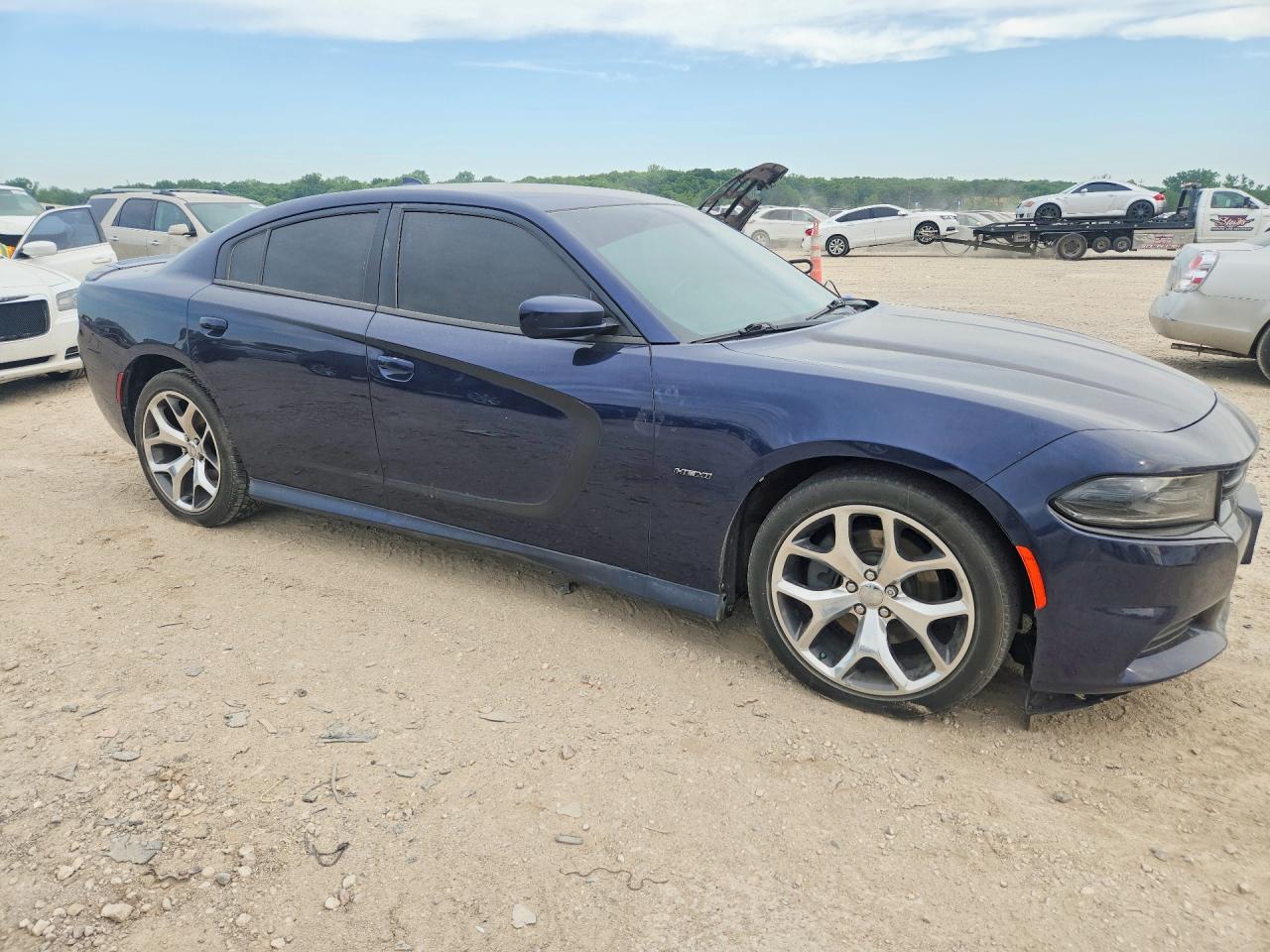 2015 Dodge Charger R Blue vin: 2C3CDXCT7FH857330