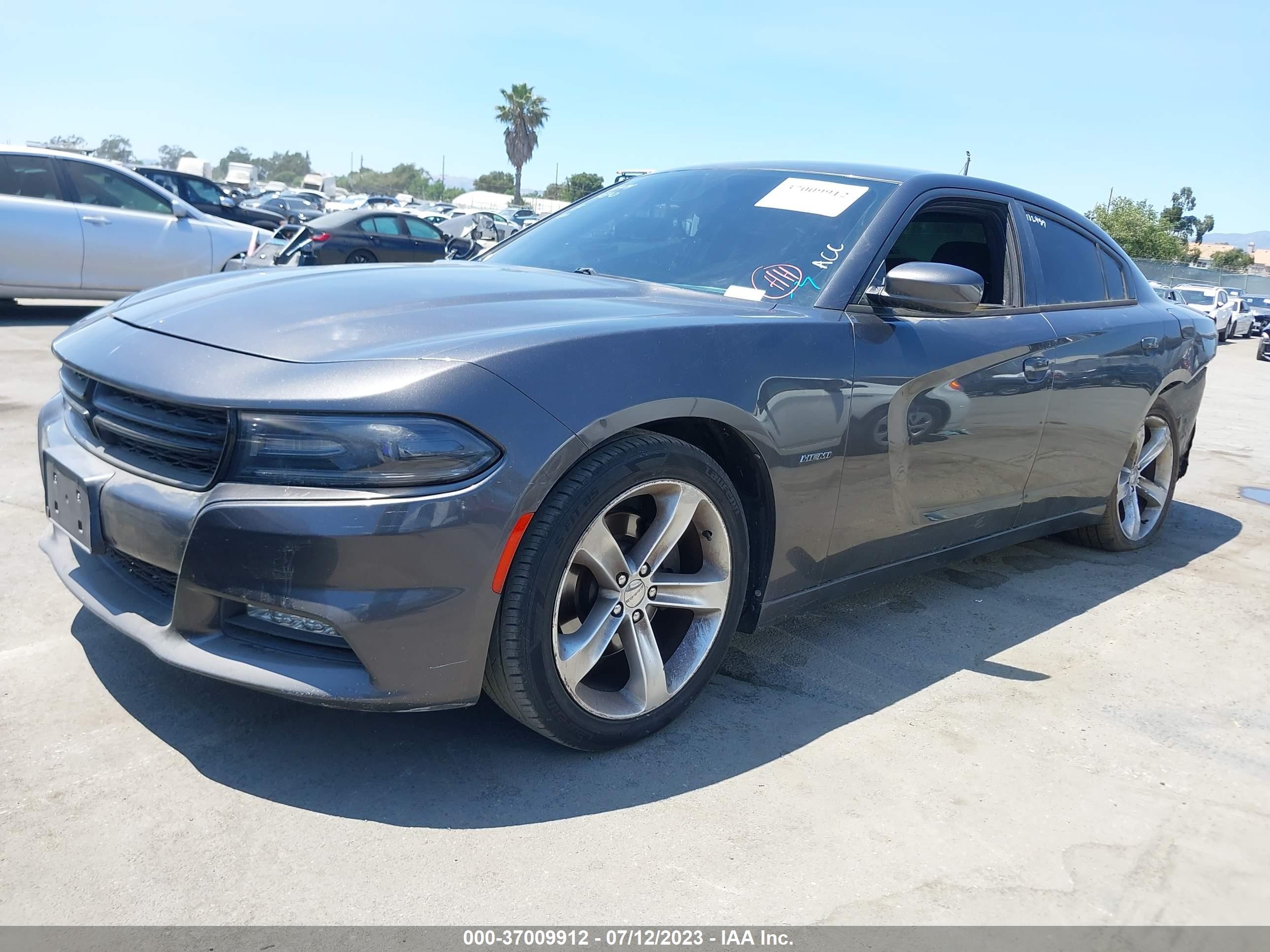 2016 Dodge Charger R/t Серый vin: 2C3CDXCT7GH233027