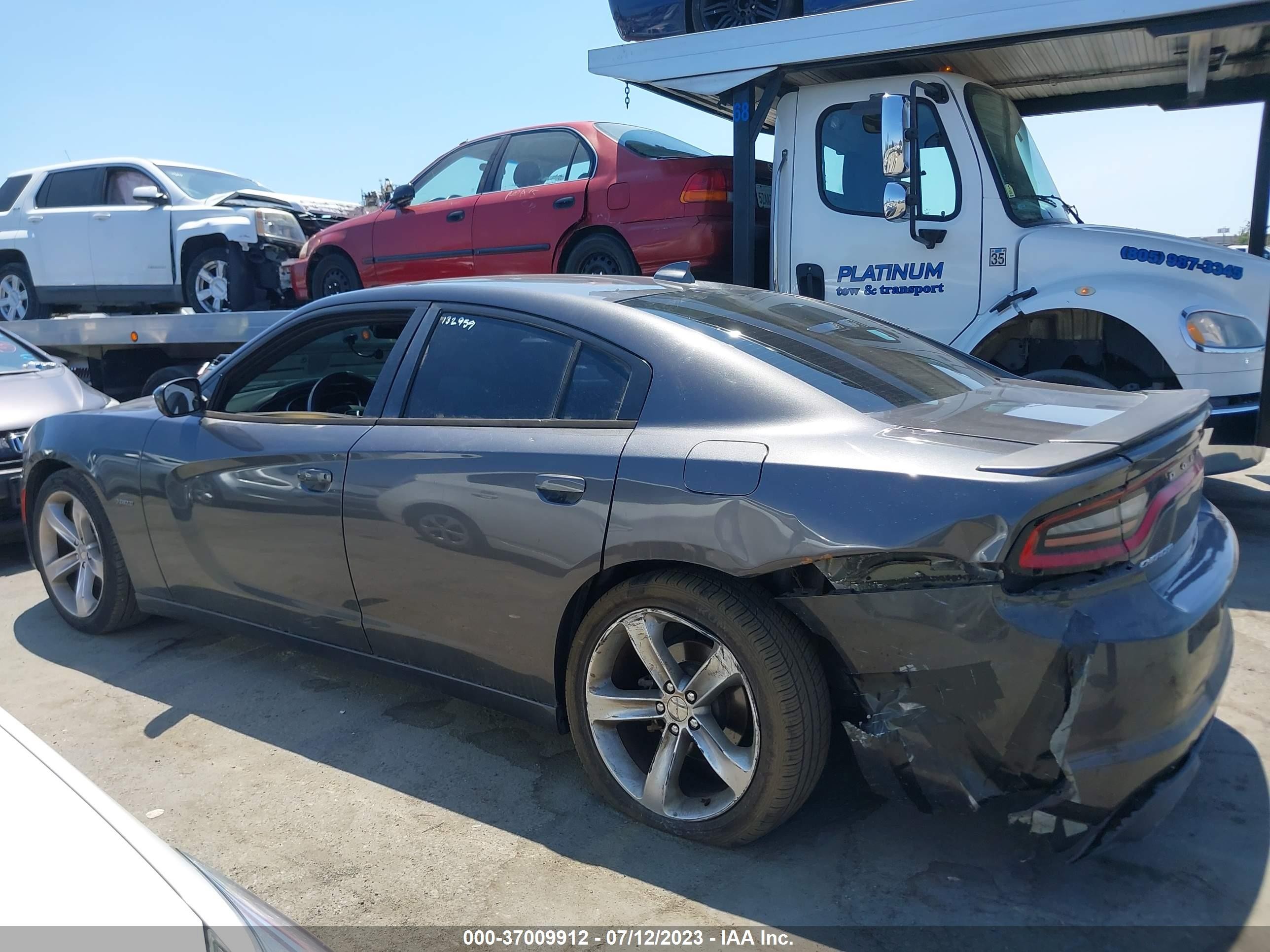 2016 Dodge Charger R/t Серый vin: 2C3CDXCT7GH233027