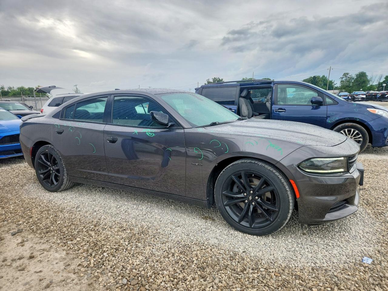 2018 Dodge Charger R Charcoal vin: 2C3CDXCT7JH135266