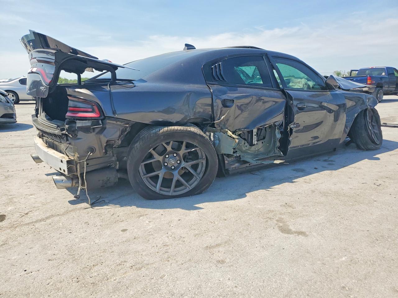 2019 Dodge Charger R Серый vin: 2C3CDXCT7KH730281
