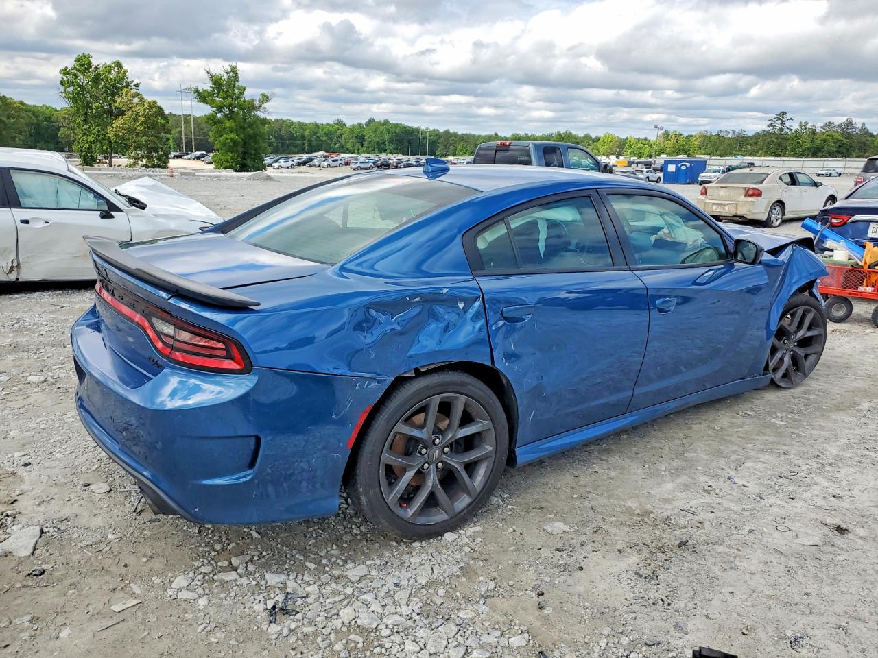 2020 Dodge Charger R Blue vin: 2C3CDXCT7LH228601