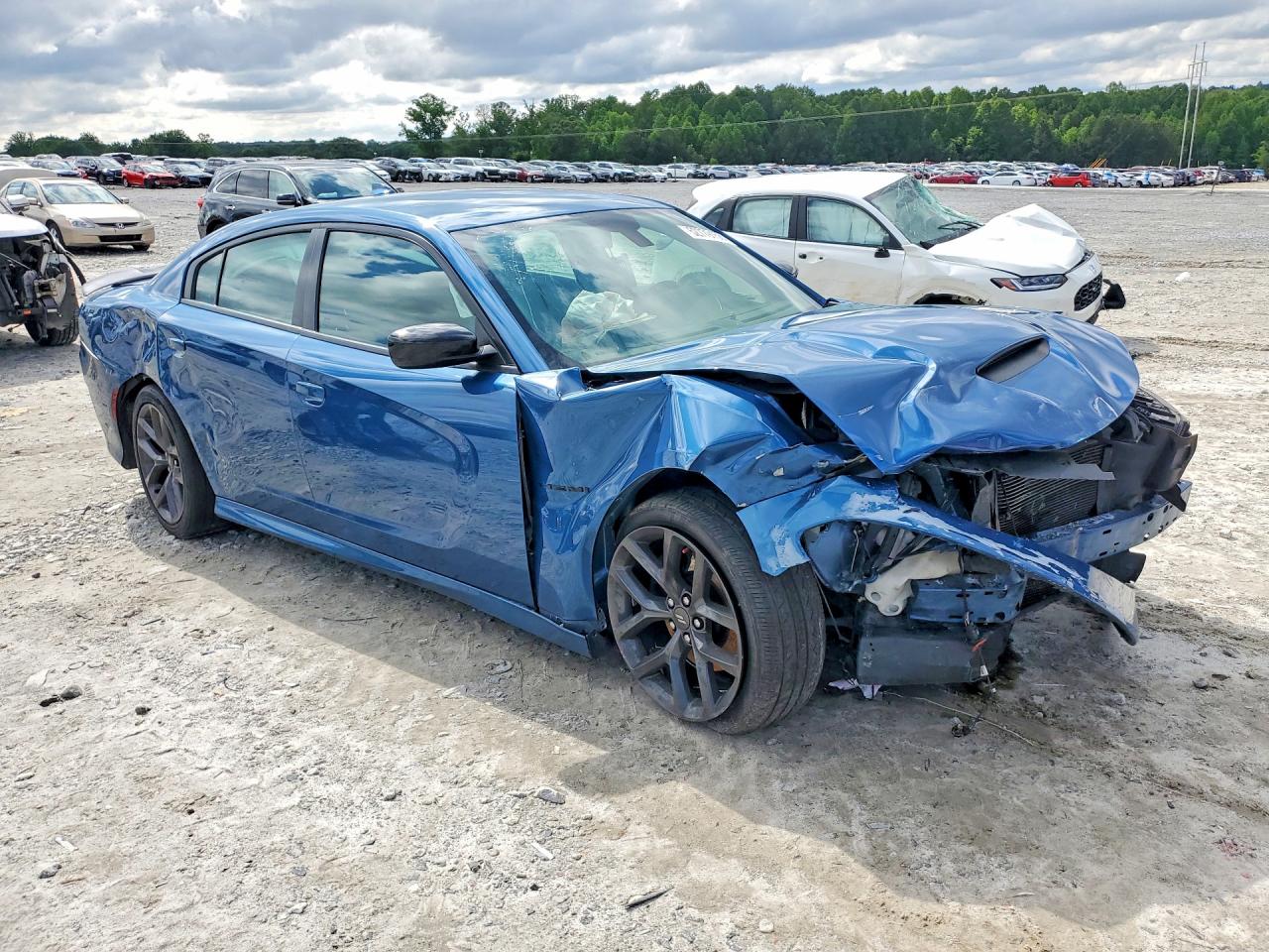2020 Dodge Charger R Blue vin: 2C3CDXCT7LH228601