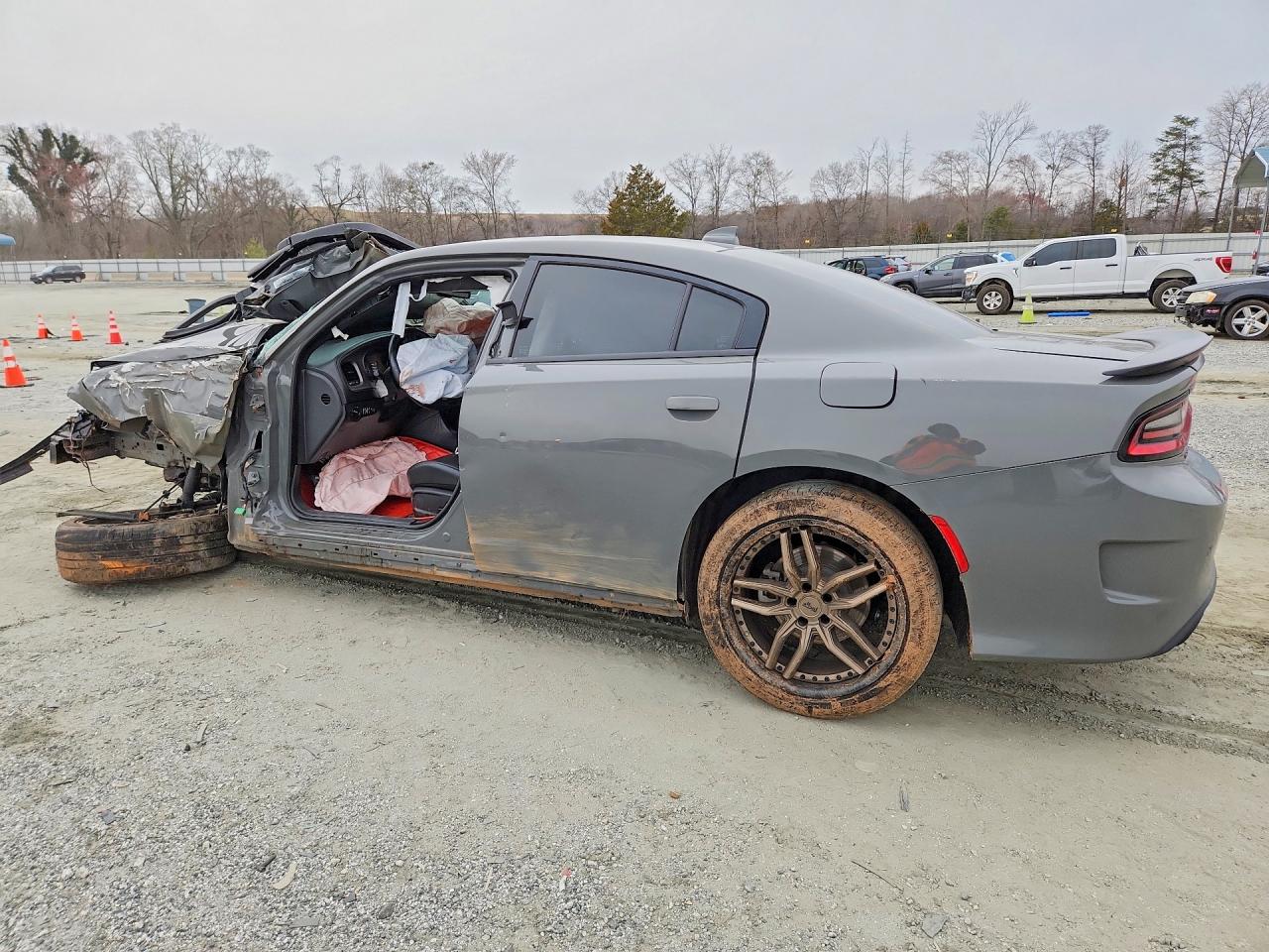 2023 Dodge Charger R Gray vin: 2C3CDXCT7PH703671
