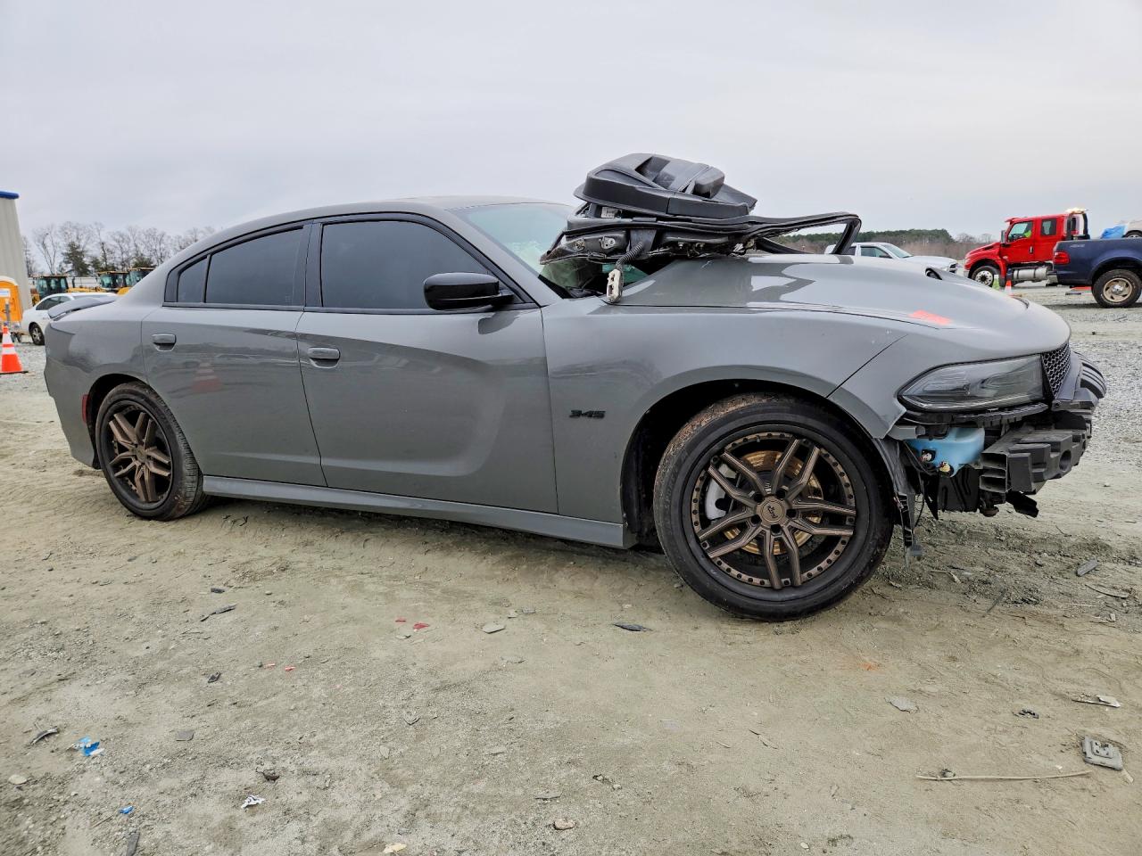 2023 Dodge Charger R Gray vin: 2C3CDXCT7PH703671