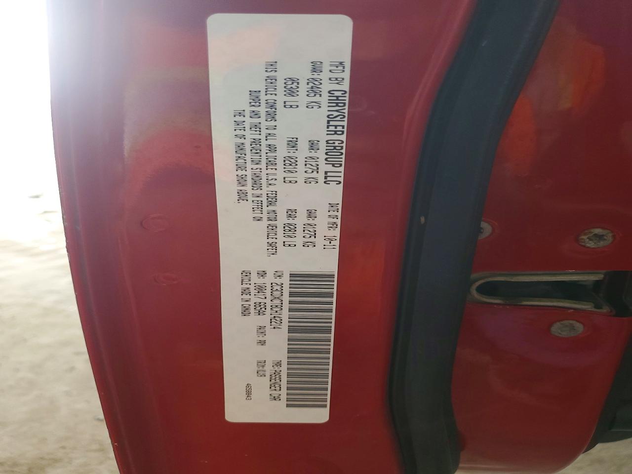 2012 Dodge Charger R/t Red vin: 2C3CDXCT8CH142214