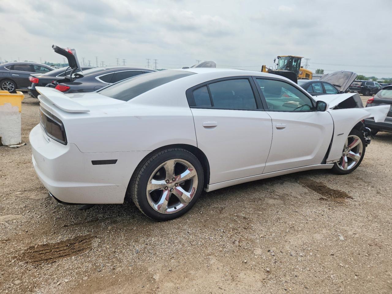 2012 Dodge Charger R/t White vin: 2C3CDXCT8CH178176