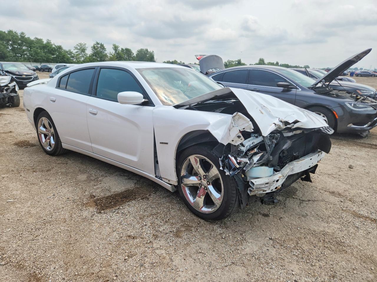 2012 Dodge Charger R/t White vin: 2C3CDXCT8CH178176