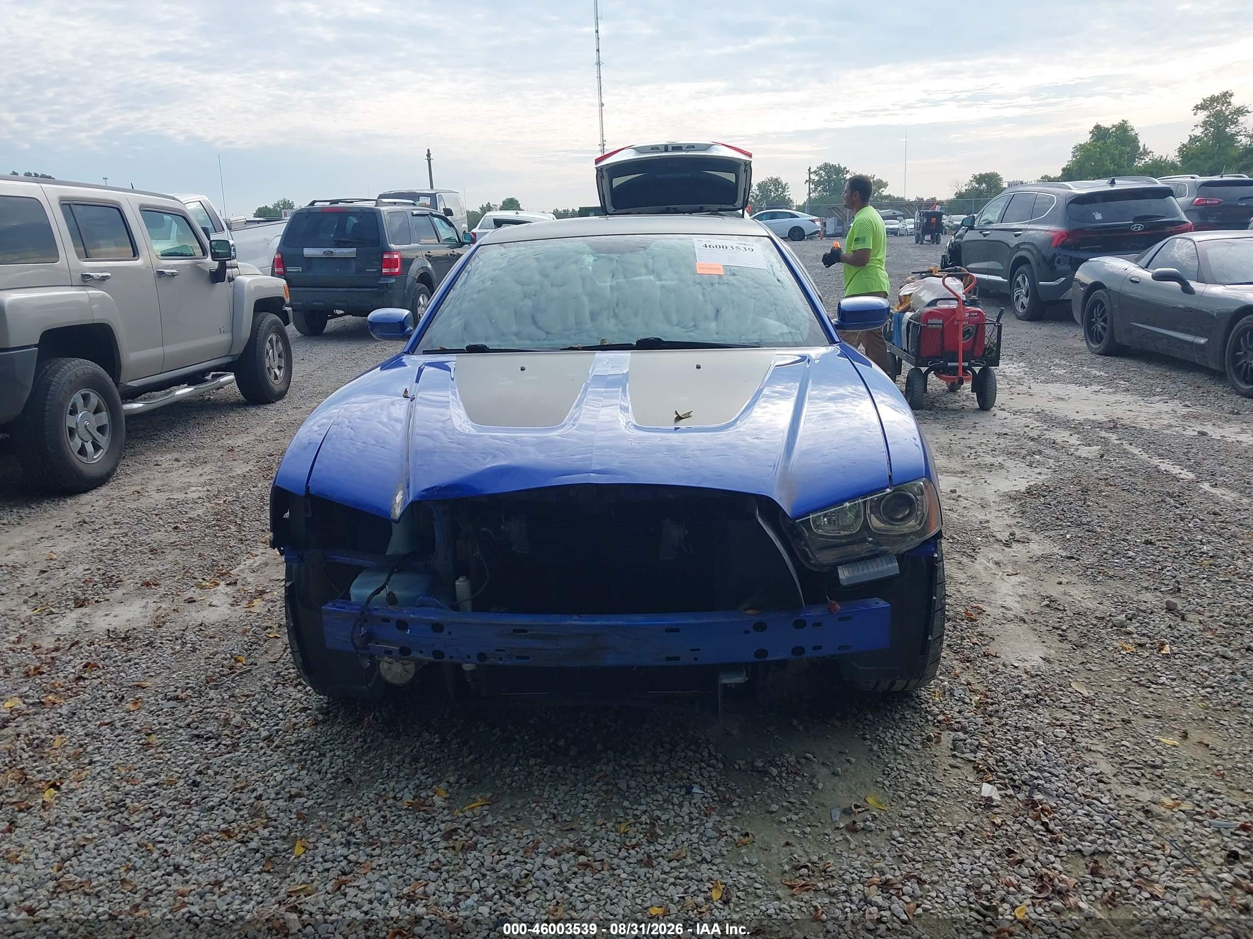 2013 Dodge Charger Road/track Blue vin: 2C3CDXCT8DH682163