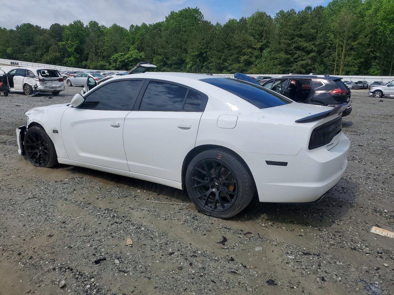 2014 Dodge Charger R White vin: 2C3CDXCT8EH138215