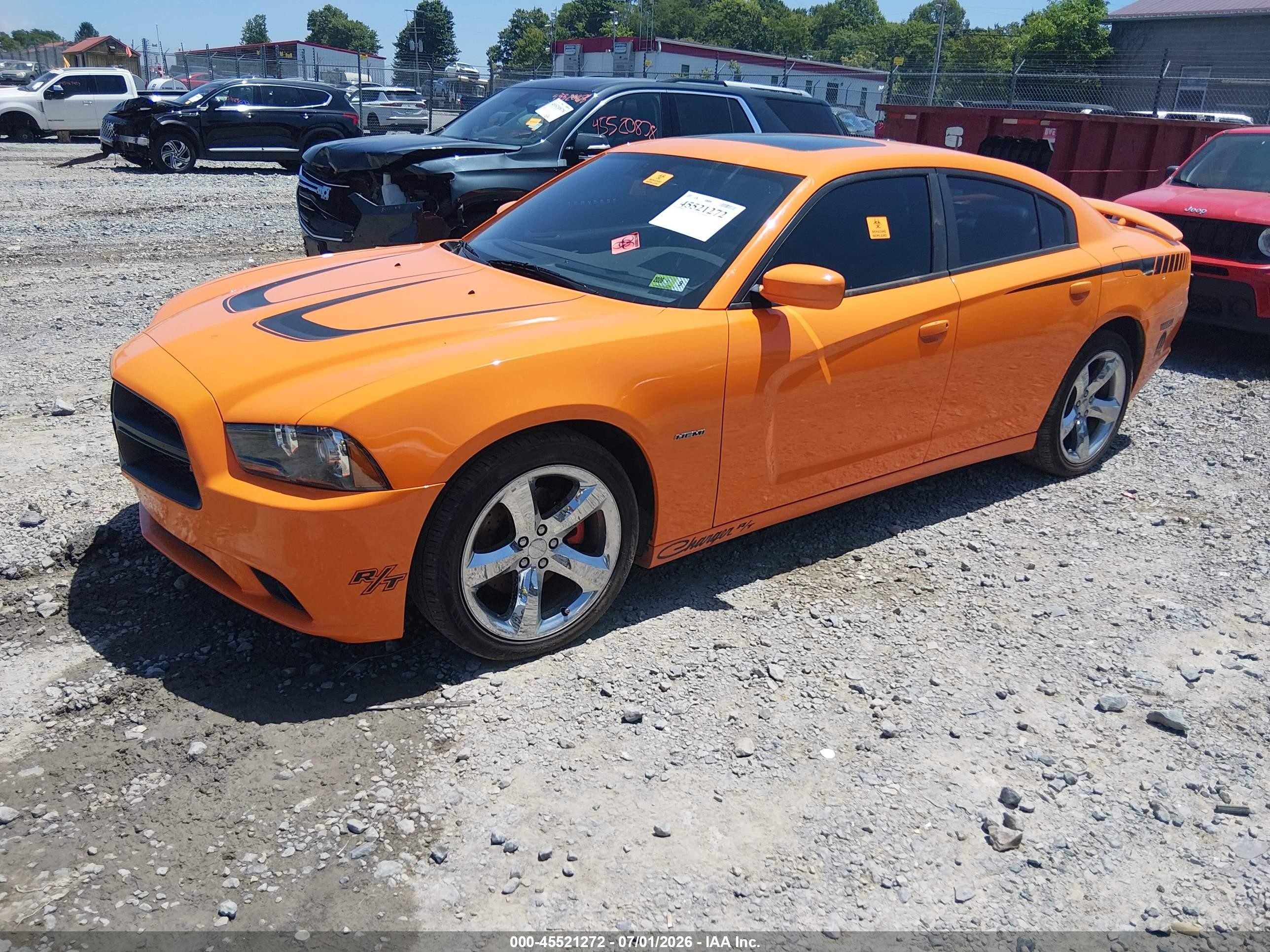 2014 Dodge Charger R/t Orange vin: 2C3CDXCT8EH141227