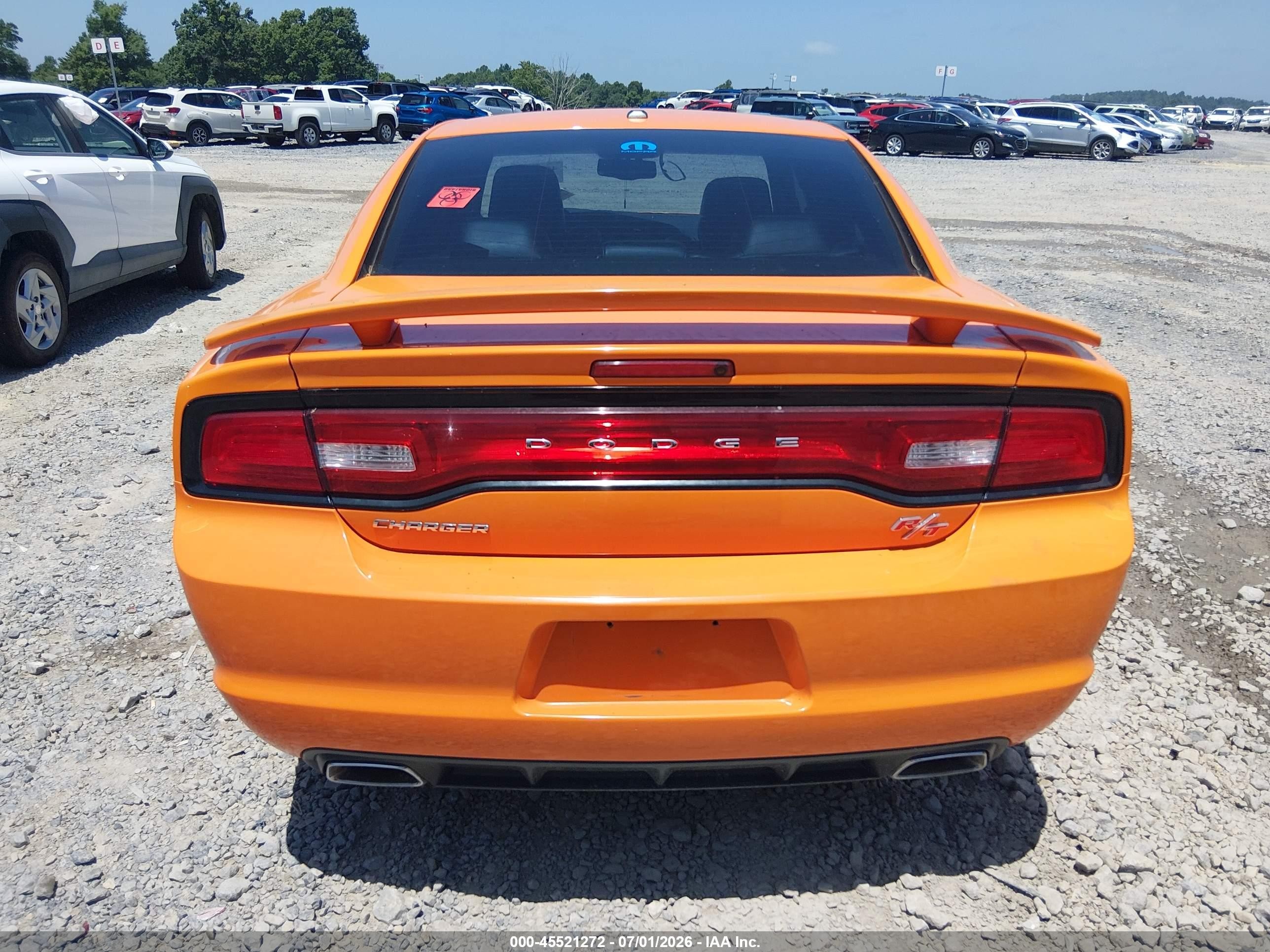 2014 Dodge Charger R/t Orange vin: 2C3CDXCT8EH141227