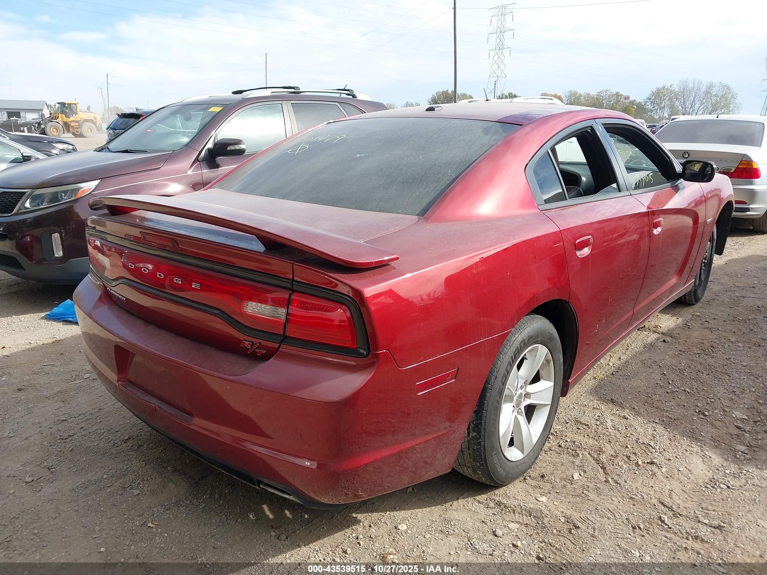 2014 Dodge Charger R/t 100th Anniversary Red vin: 2C3CDXCT8EH221479