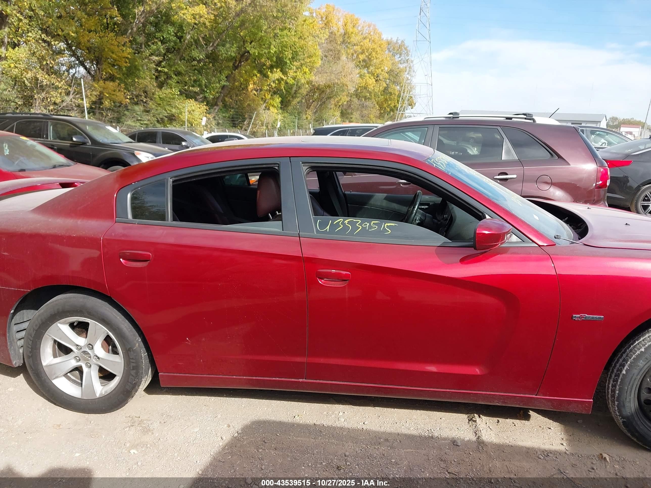 2014 Dodge Charger R/t 100th Anniversary Red vin: 2C3CDXCT8EH221479