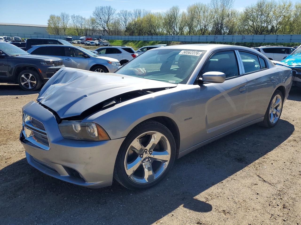 2014 Dodge Charger R Silver vin: 2C3CDXCT8EH241702