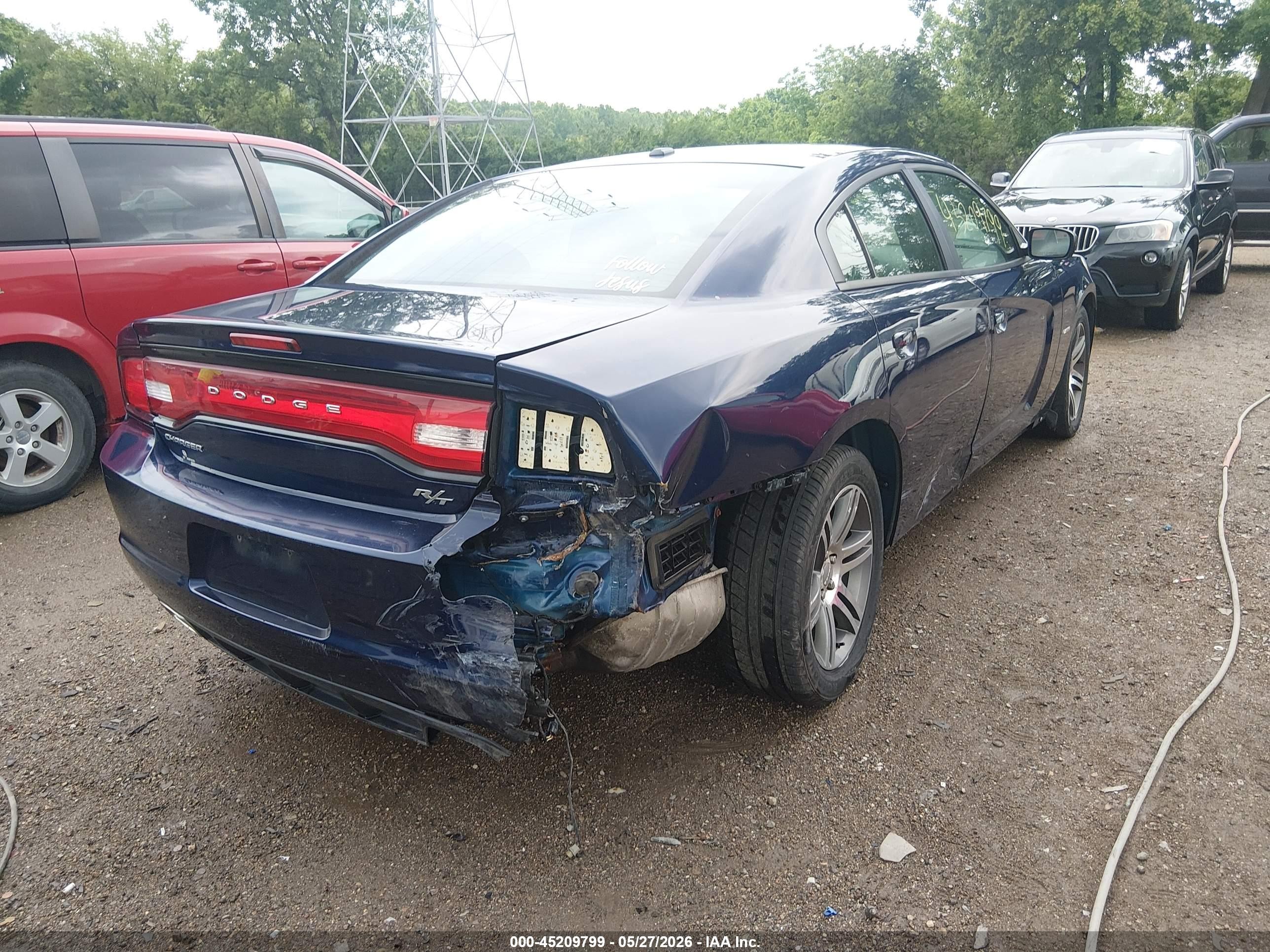 2014 Dodge Charger R/t Синий vin: 2C3CDXCT8EH368918