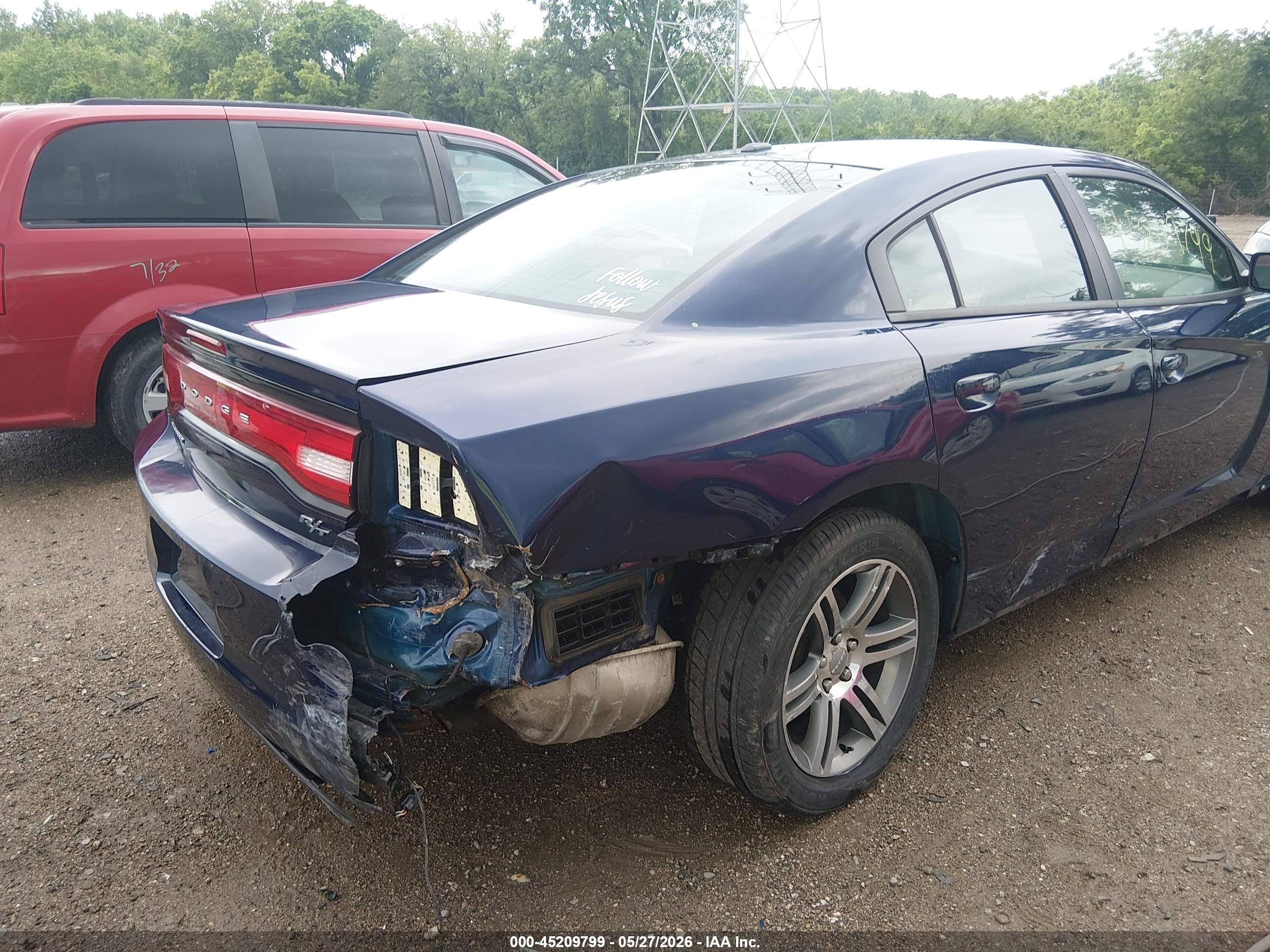 2014 Dodge Charger R/t Синий vin: 2C3CDXCT8EH368918