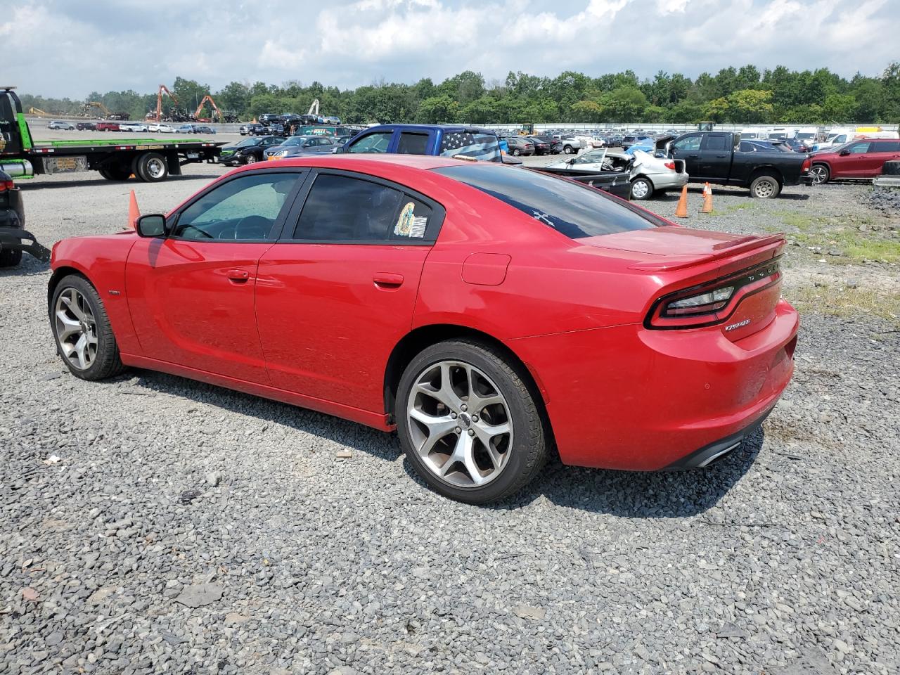2015 Dodge Charger R/t Red vin: 2C3CDXCT8FH737939