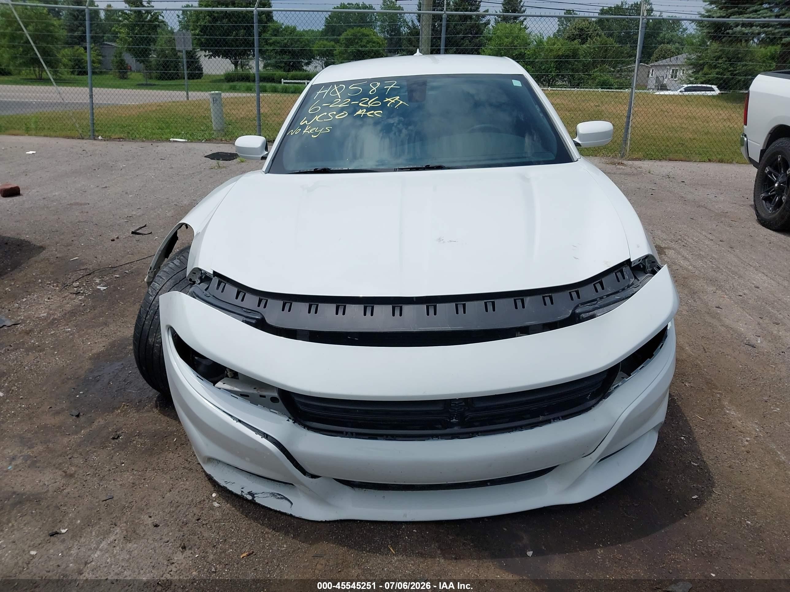 2015 Dodge Charger R/t White vin: 2C3CDXCT8FH874315
