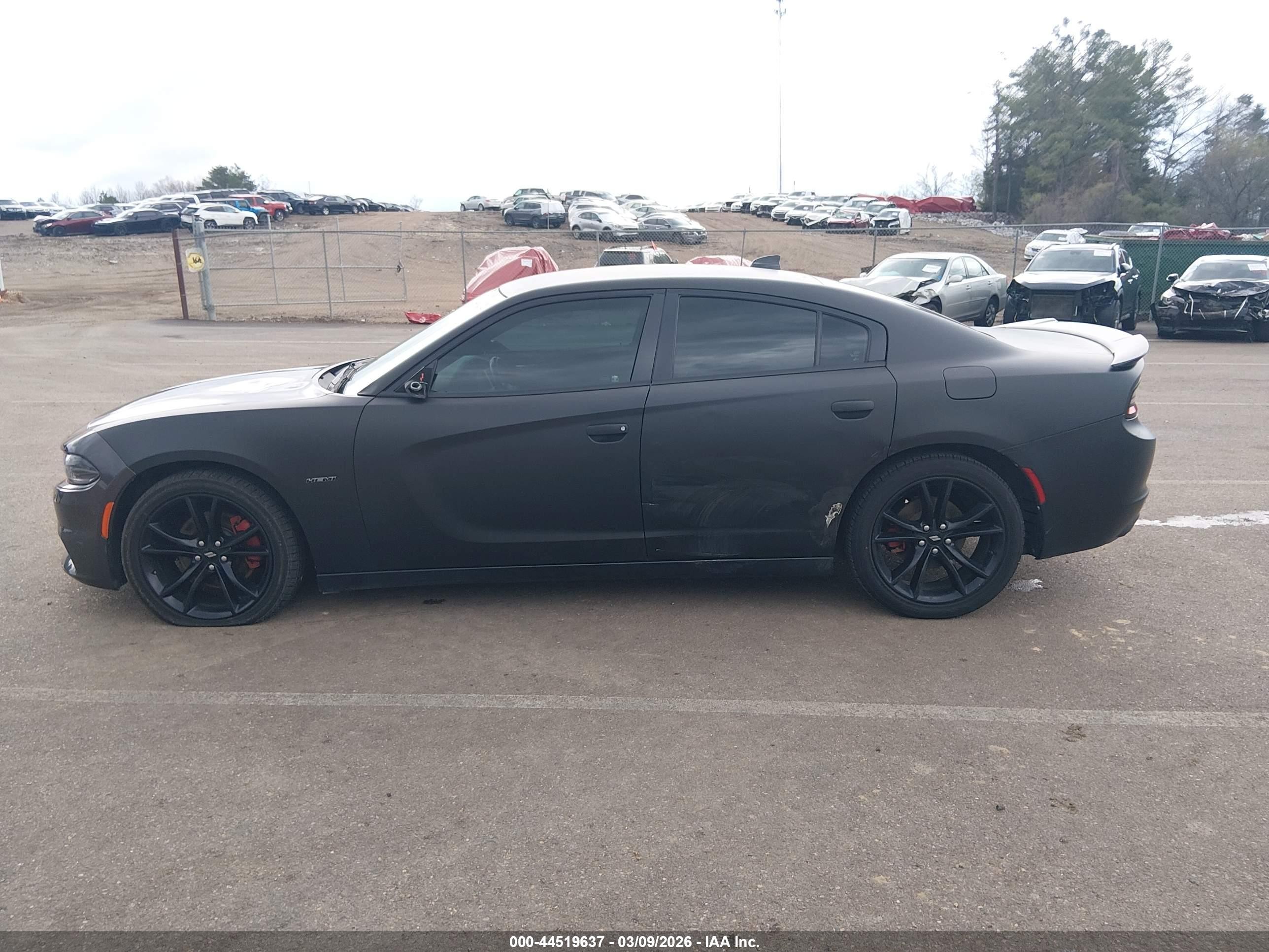 2017 Dodge Charger R/t Rwd Black vin: 2C3CDXCT8HH558352