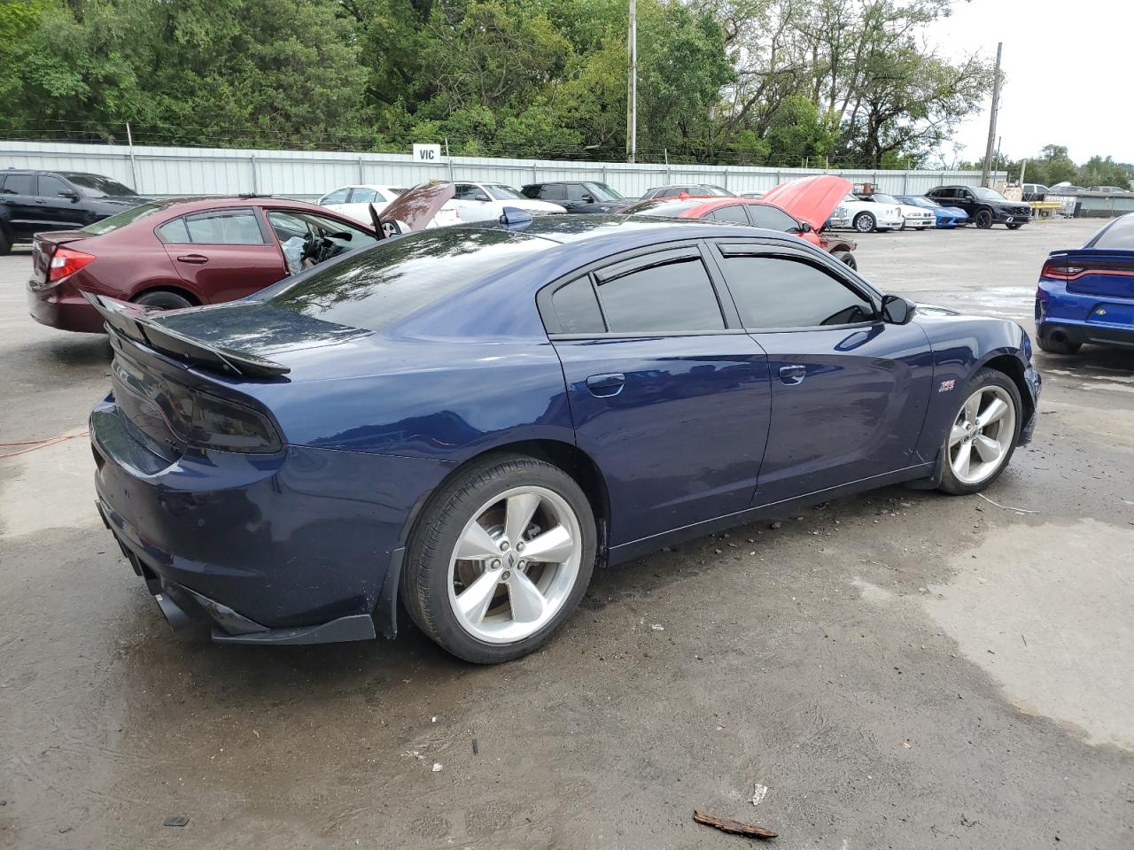 2017 Dodge Charger R/t Синий vin: 2C3CDXCT8HH624379