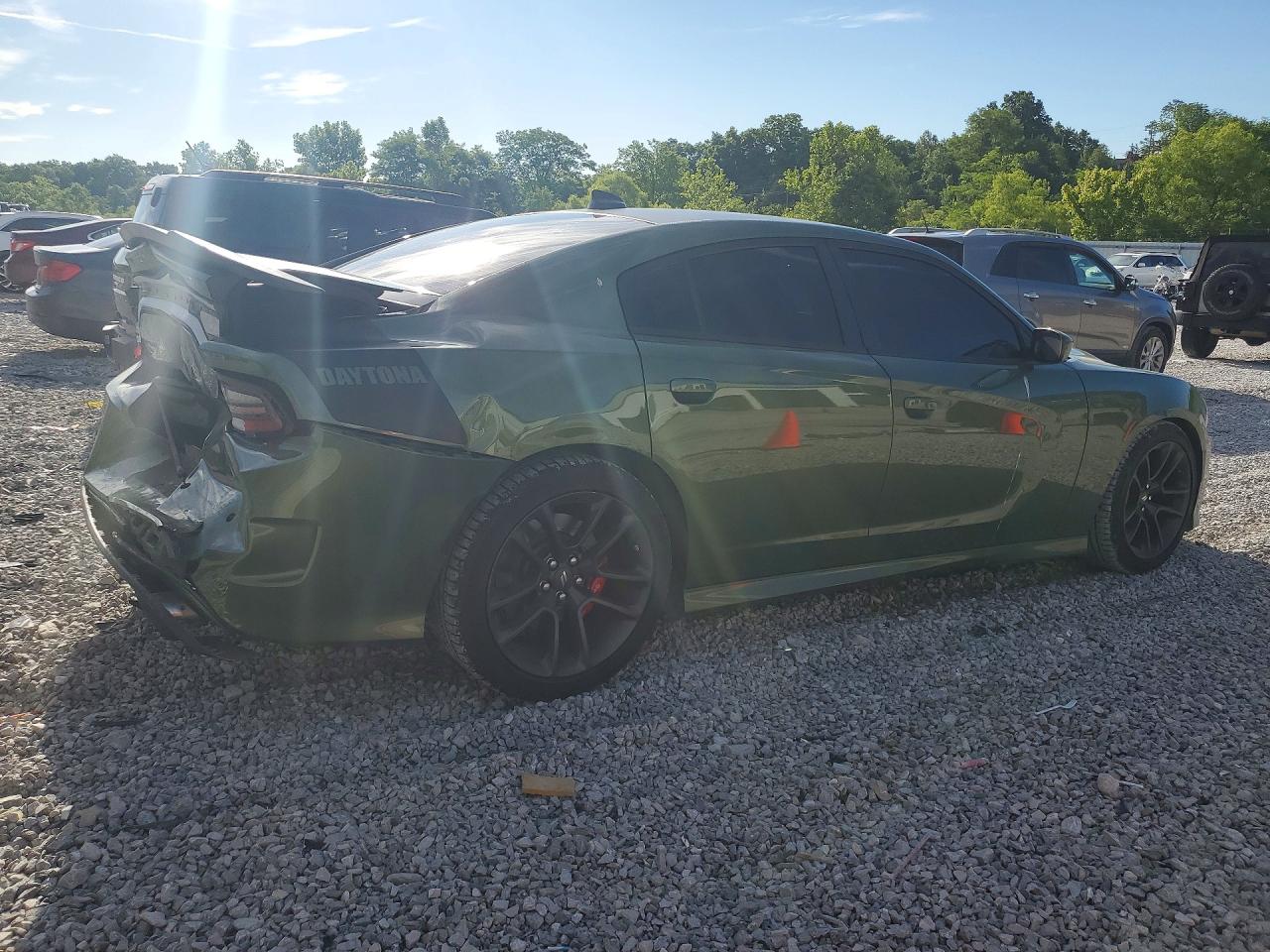 2021 Dodge Charger R Green vin: 2C3CDXCT8MH674869