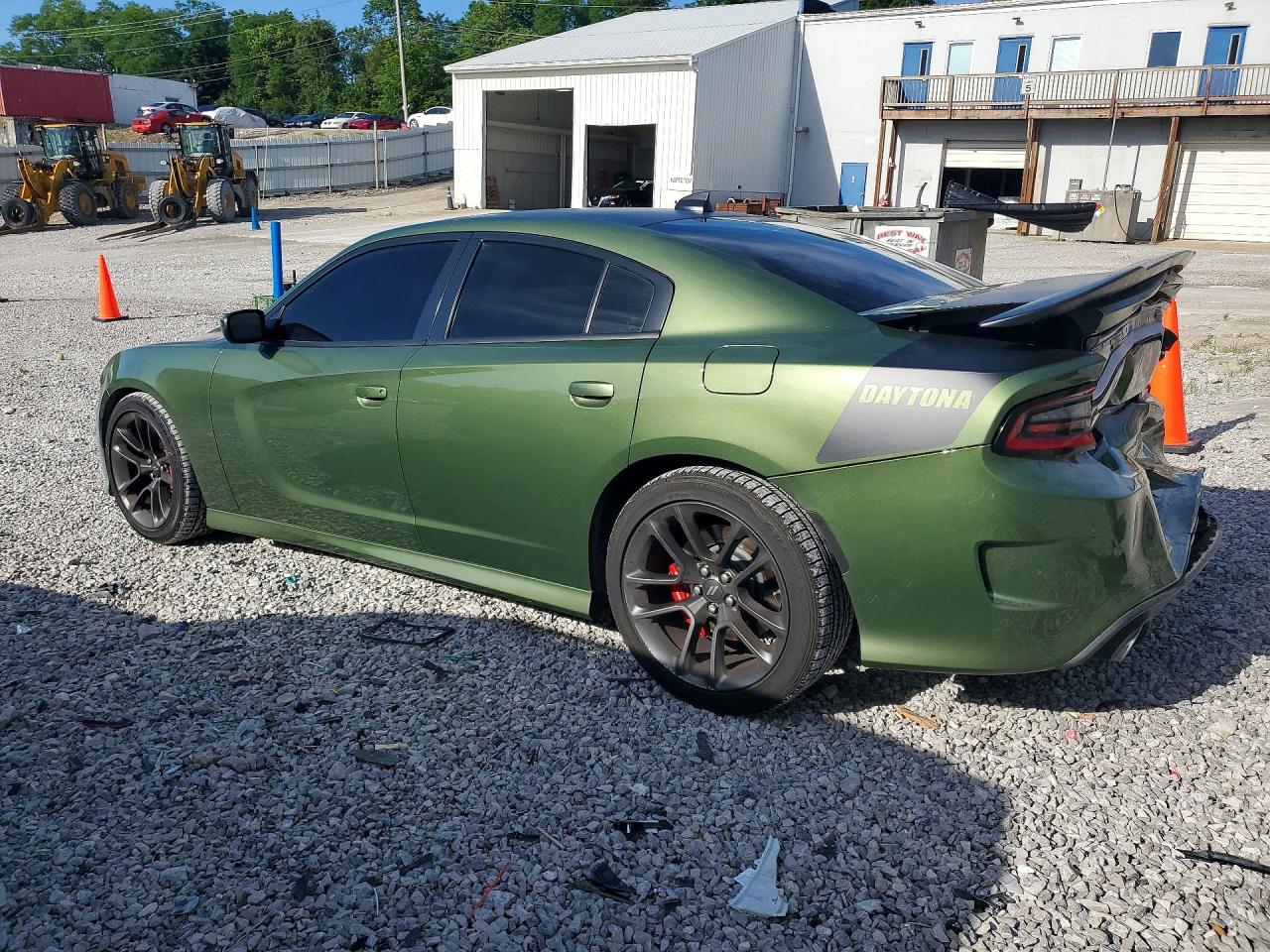 2021 Dodge Charger R Green vin: 2C3CDXCT8MH674869