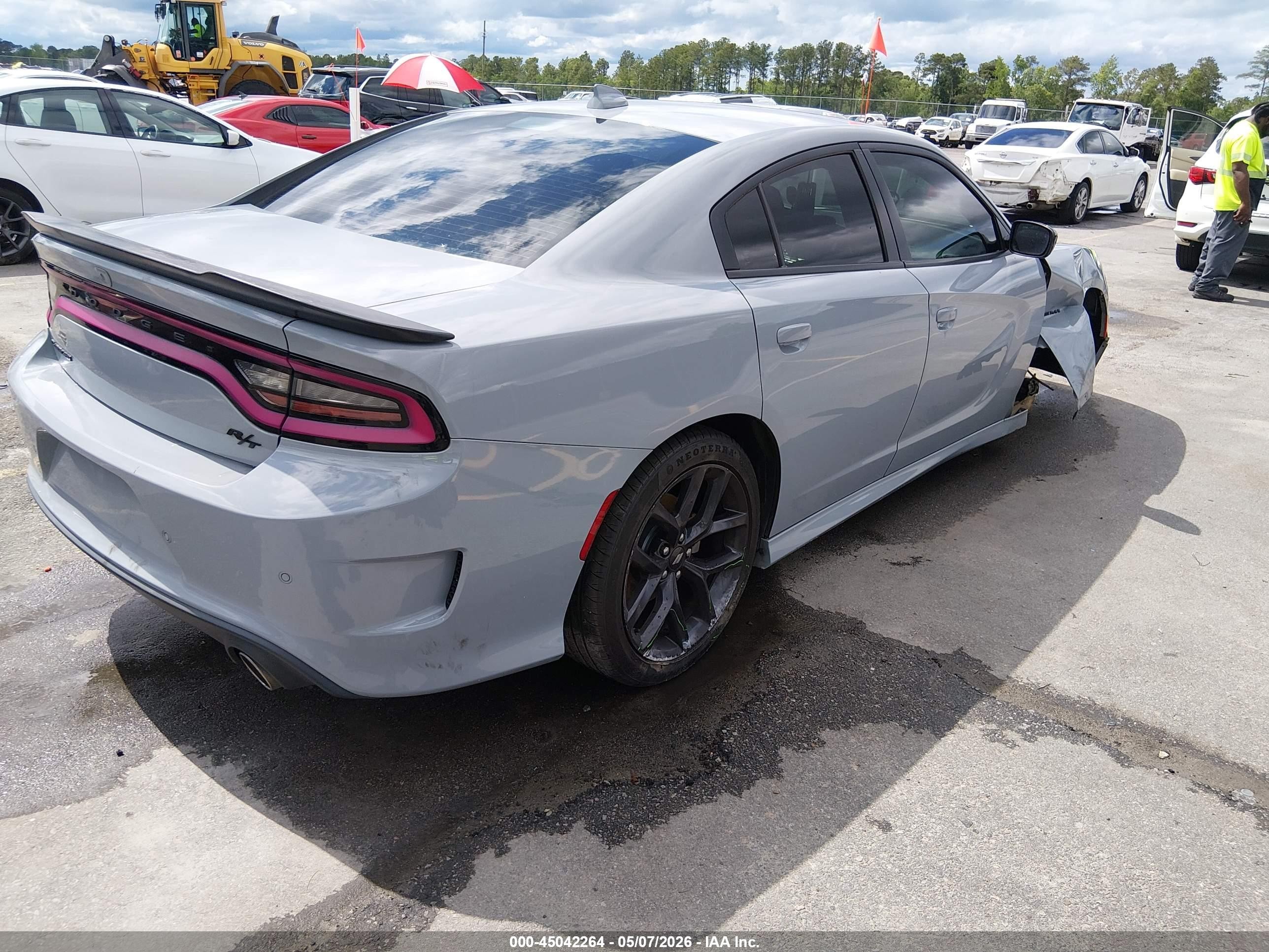 2022 Dodge Charger R/t Gray vin: 2C3CDXCT8NH235818