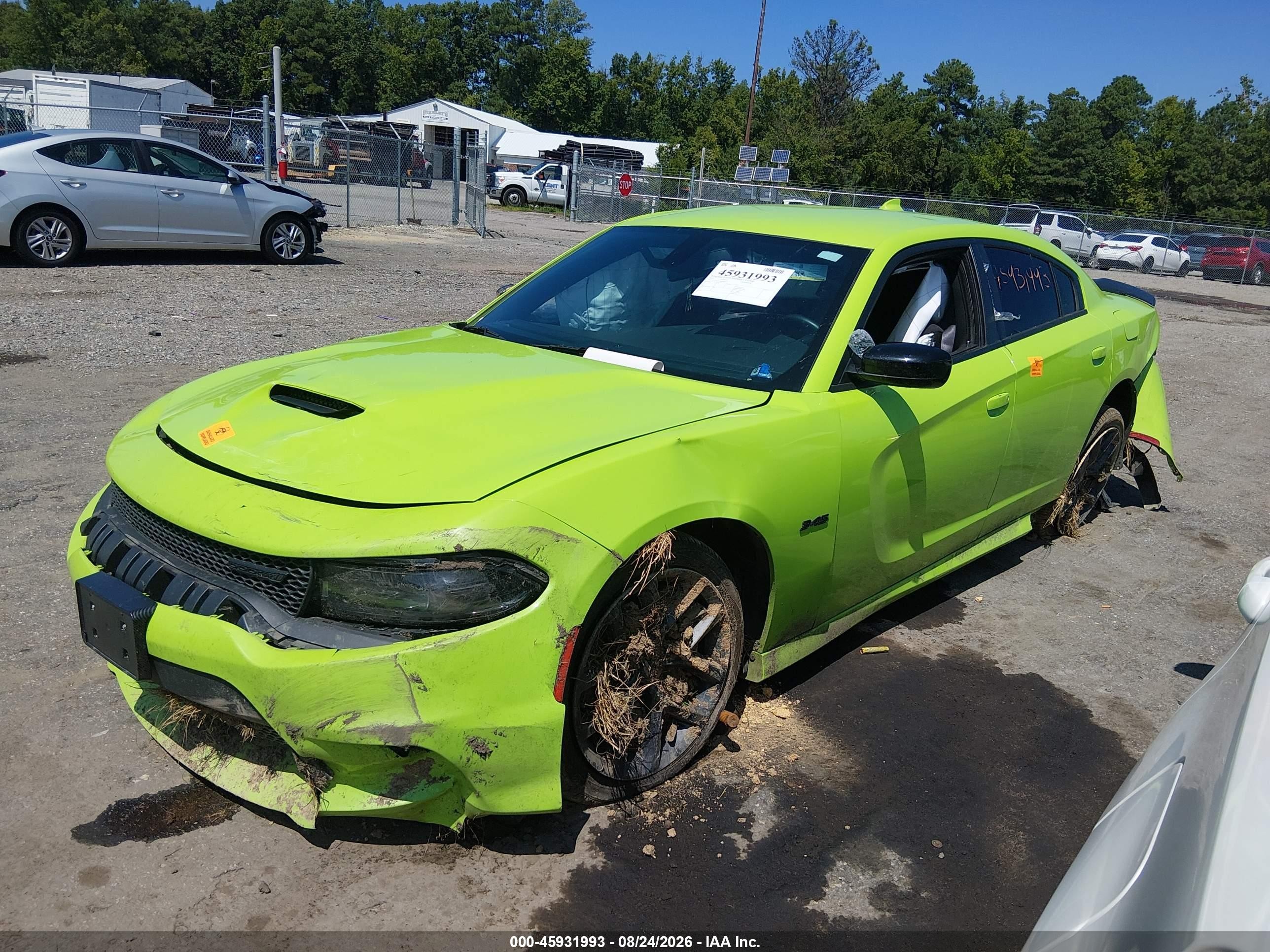 2023 Dodge Charger R/t Зеленый vin: 2C3CDXCT8PH683155