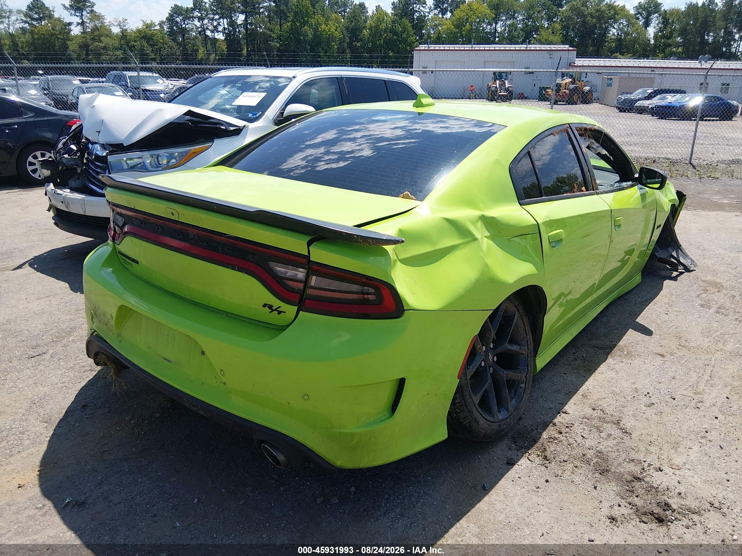 2023 Dodge Charger R/t Зеленый vin: 2C3CDXCT8PH683155
