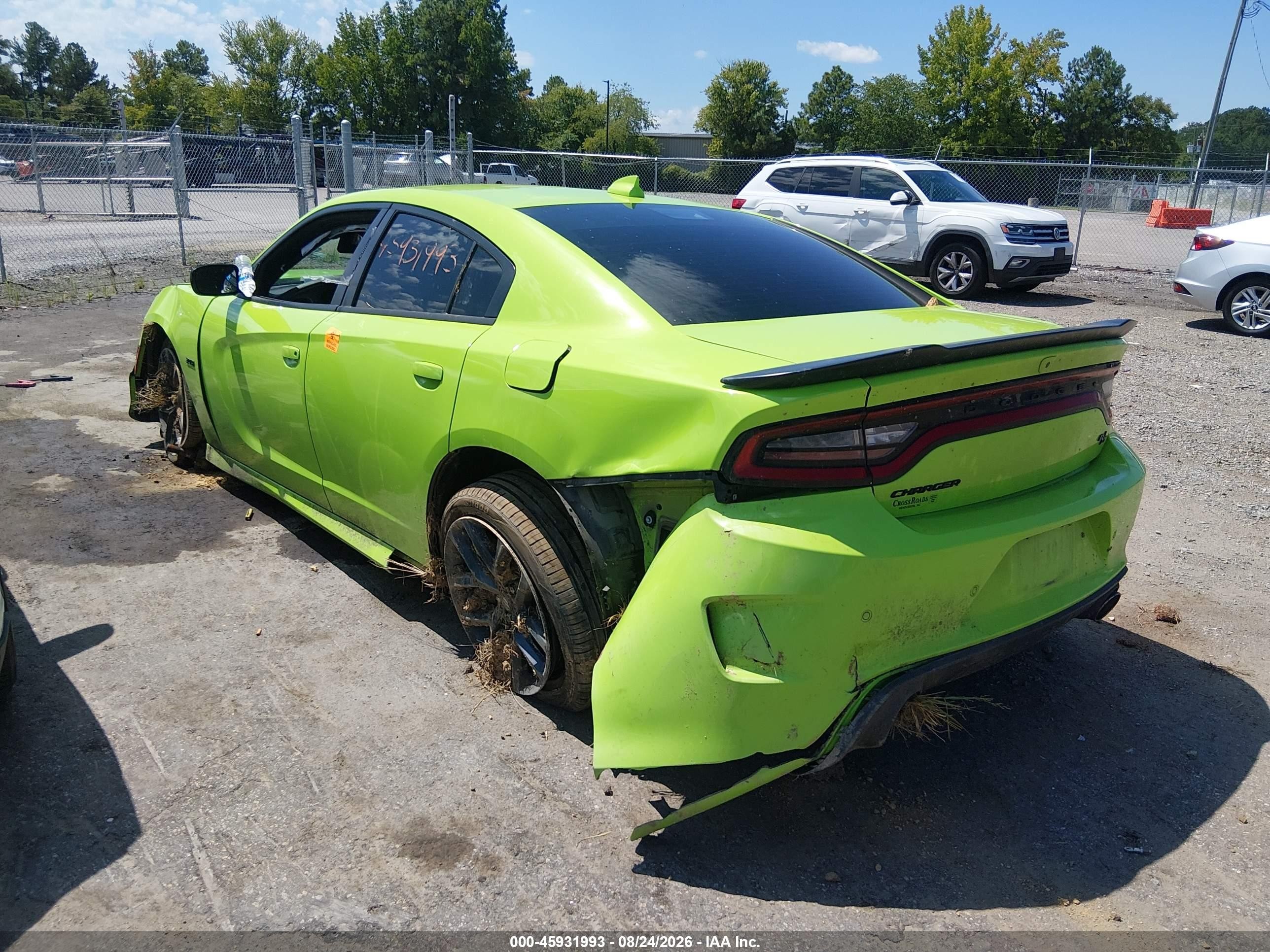2023 Dodge Charger R/t Зеленый vin: 2C3CDXCT8PH683155